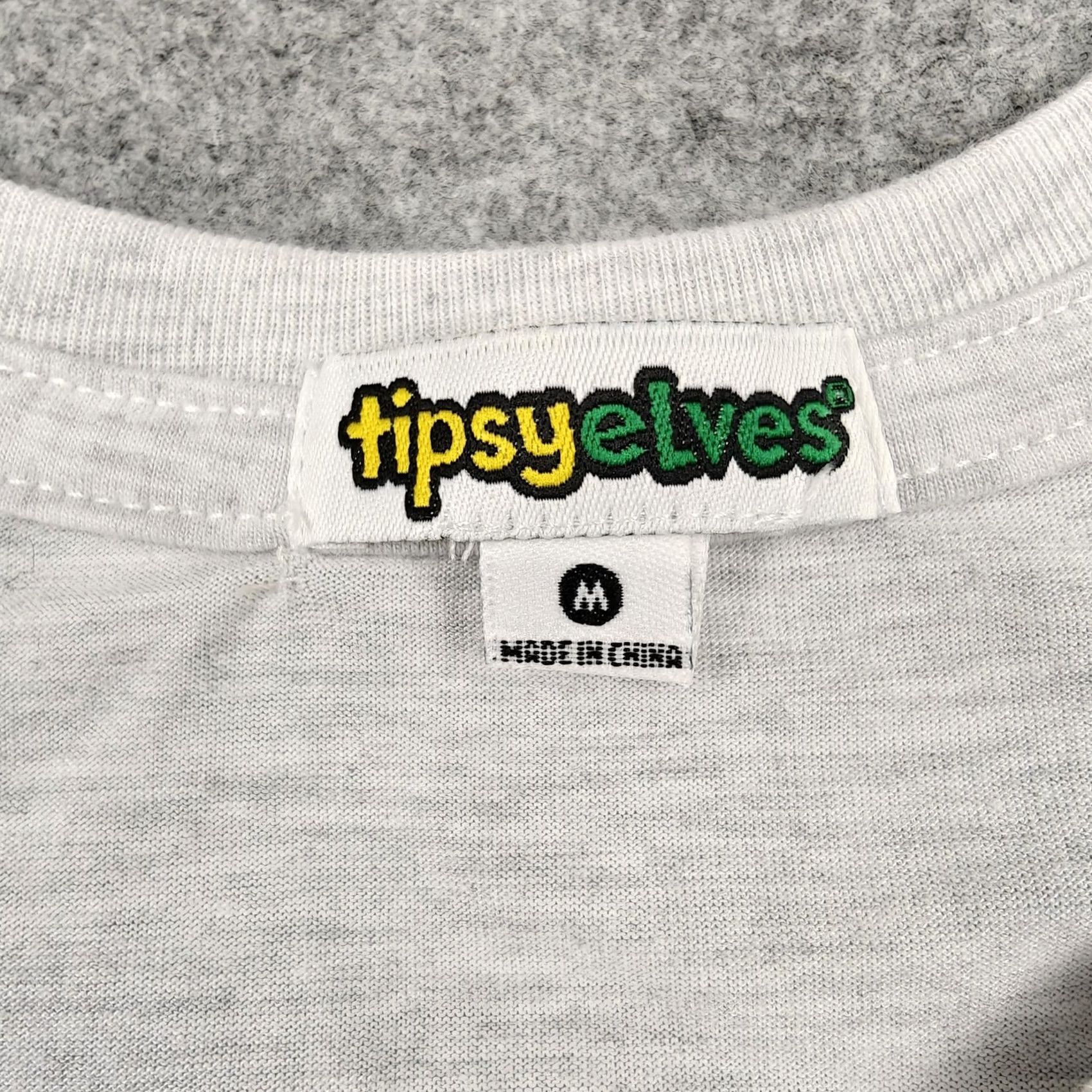 Logo 7 Tipsy Elves Shirt Mens Medium Gray Lightweight Logo Tee Casual Size US M / EU 48-50 / 2 - 3 Thumbnail