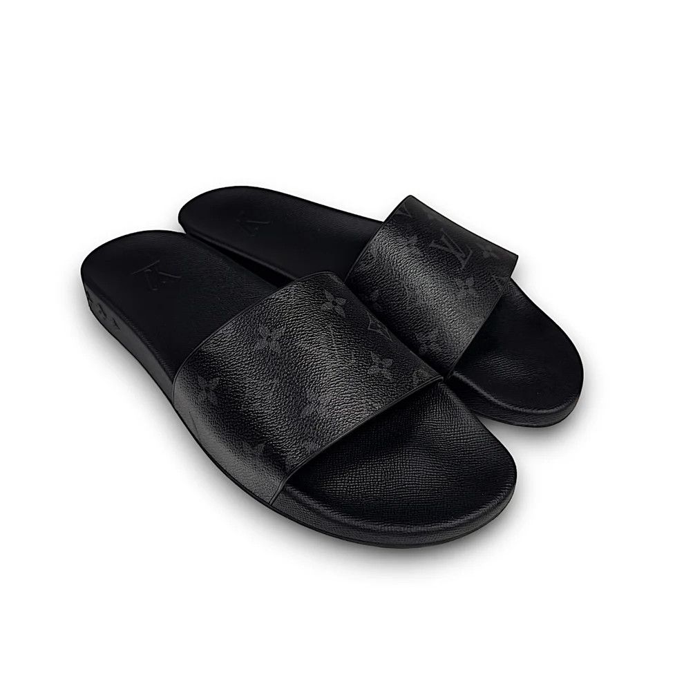 Louis Vuitton Classic LV Monoram Slides Size US 10 / EU 43 - 2 Thumbnail