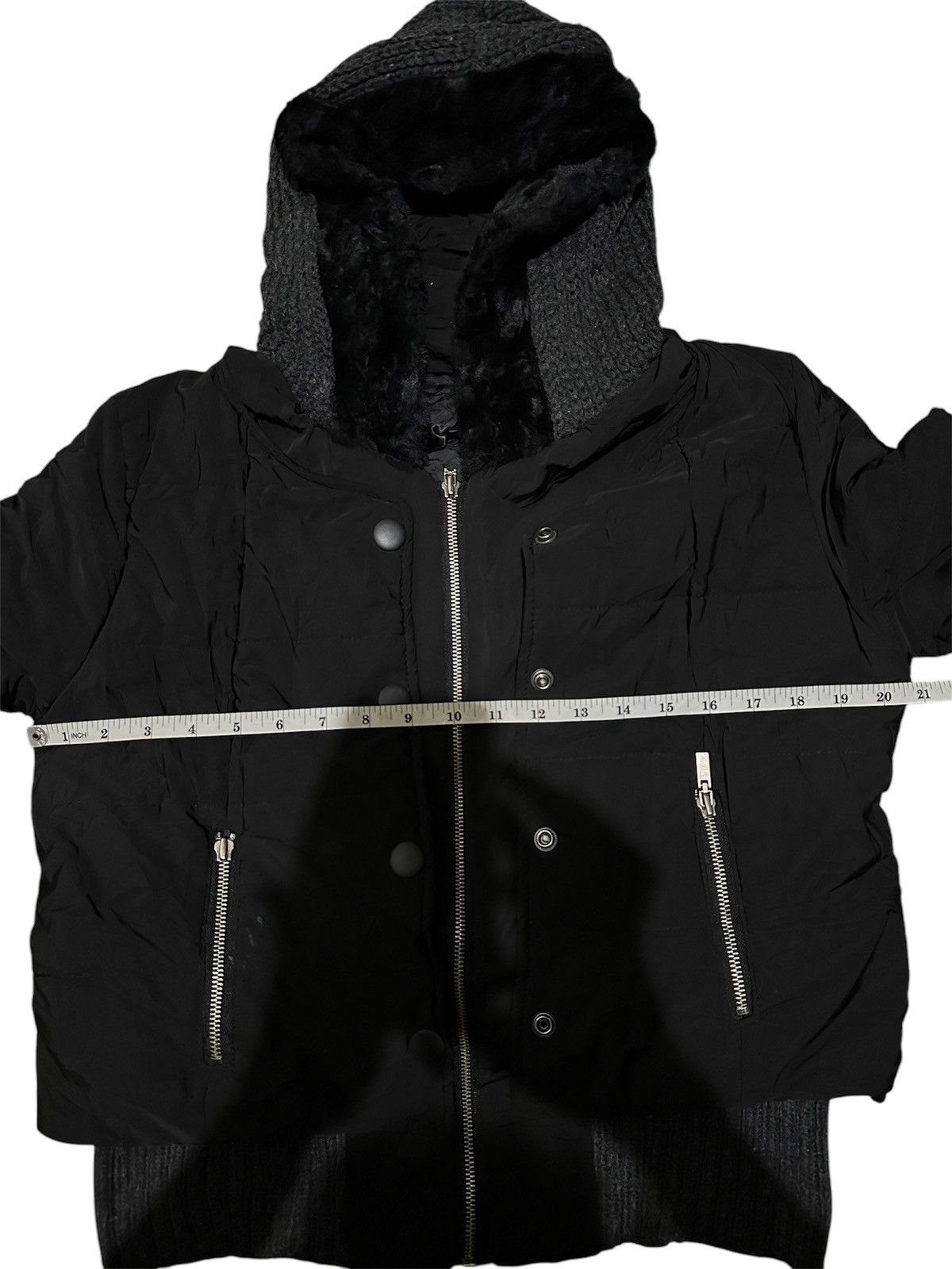 Japanese Brand 2000s DOUBLE LAYER LGB STYLE OPIUM MOHAIR HOOD JACKET Size US M / EU 48-50 / 2 - 9 Thumbnail