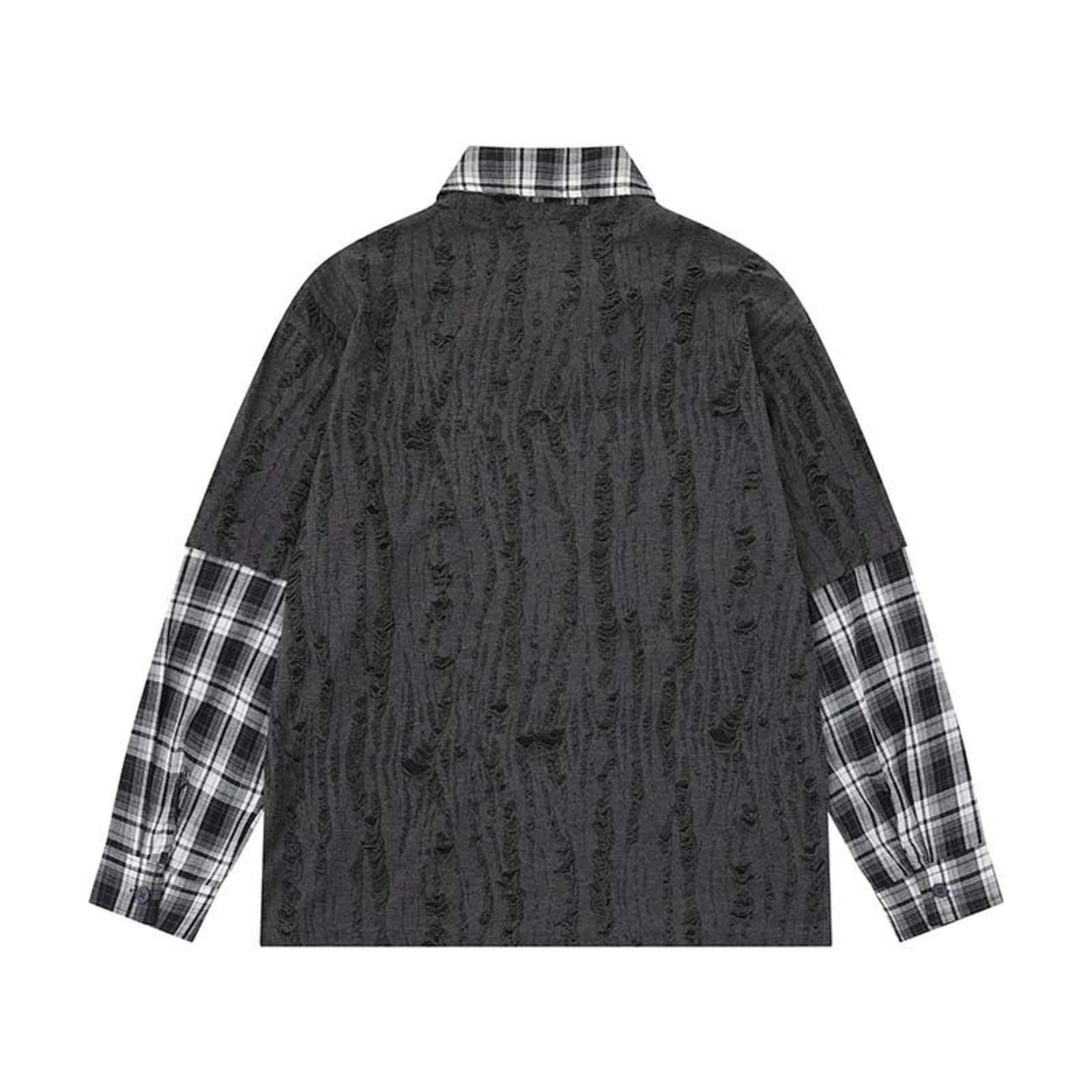 Other Plaid-Collar Faux-Layer Graffiti Typography Shirt Size M / US 6-8 / IT 42-44 - 4 Thumbnail