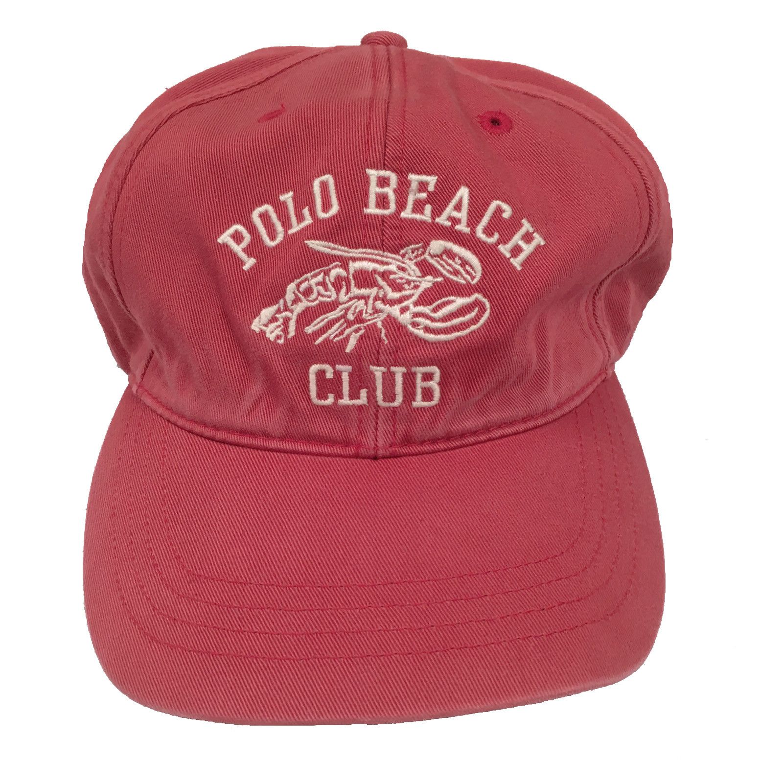 Polo Ralph Lauren NEW Vintage 2000 Polo Ralph Lauren Baseball Hat! Lobster Red Size ONE SIZE - 1 Thumbnail