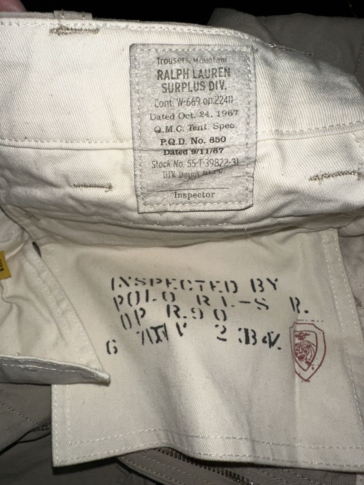 Polo Ralph Lauren × Ralph Lauren Men’s Classic Fit Canvas Cargo Pant Size US 31 - 5 Thumbnail