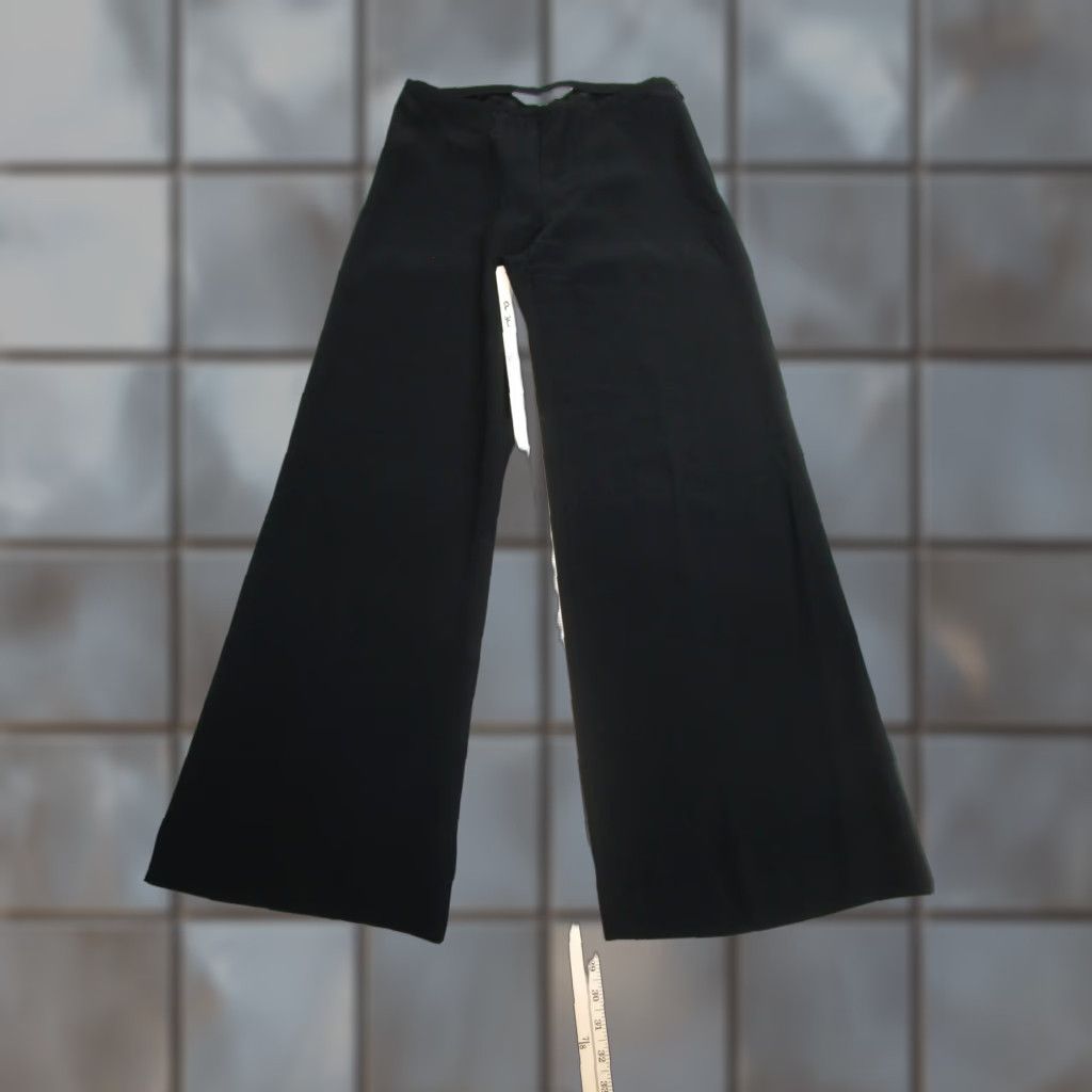 Trina Turk Trina Turk Pants Womens 2 Black Wide Leg High Waist Dress Trousers Acetate Blend Size 26" / US 2 / IT 38 - 1 Thumbnail