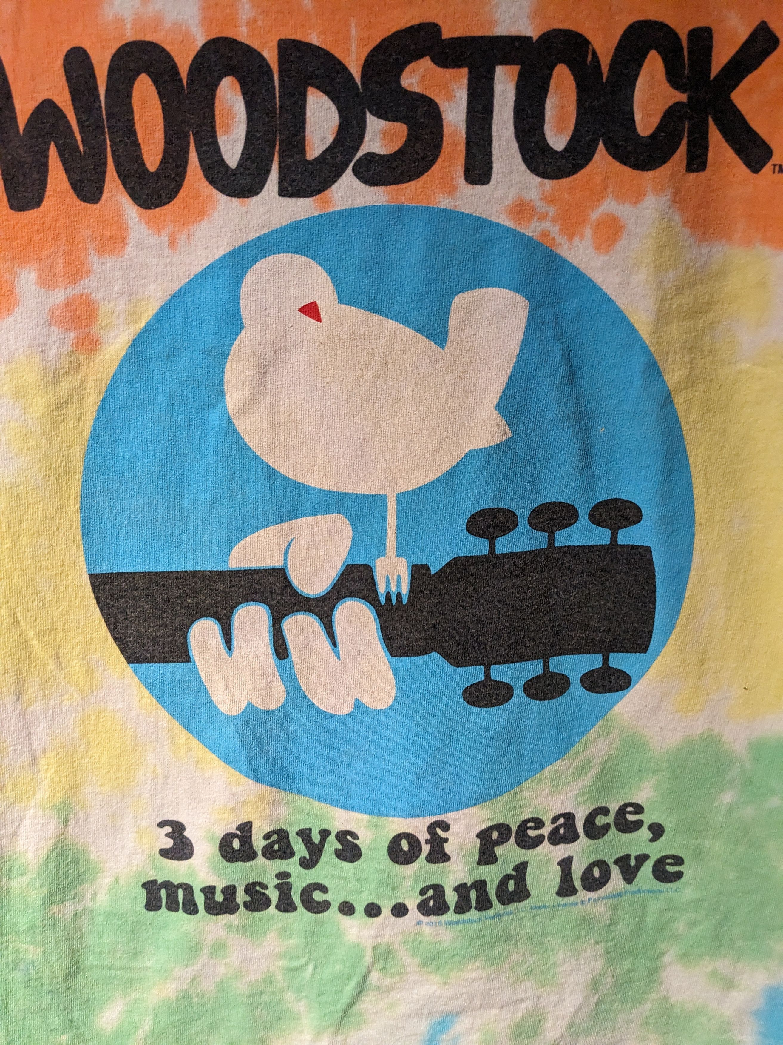 Liquid Blue × Vintage Woodstock 3 Days of Peace Liquid Blue Tie Dye Medium T-Shirt Size US M / EU 48-50 / 2 - 2 Thumbnail