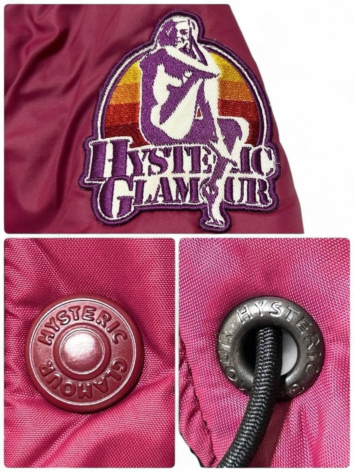 Prada Hysteric Glamour - Quilted Hooded Jacket Burgundy Size US M / EU 48-50 / 2 - 9 Thumbnail