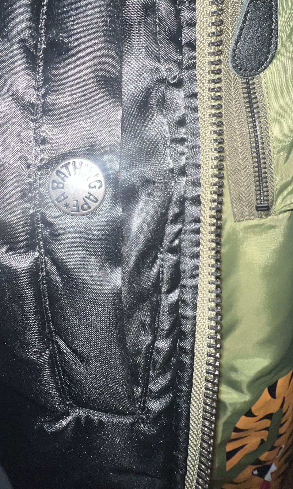 Bape A Bathing Ape Green Bomber Jacket Size US M / EU 48-50 / 2 - 6 Thumbnail
