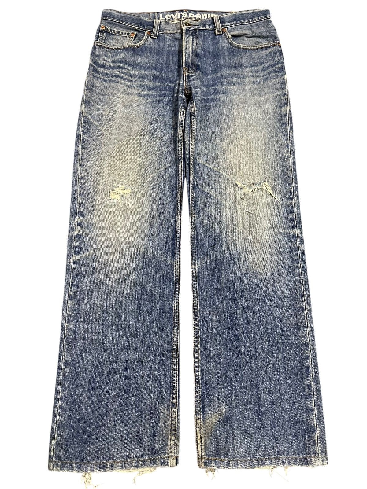 Levi's Vintage 90s Levis 502 Faded Wash Distress Loose Jeans Size US 33 - 1 Thumbnail