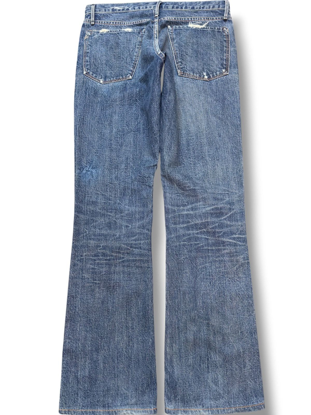 Earnest Sewn Vintage Earnest Sewn Flare Ripped Distressed Denim Size US 32 / EU 48 - 4 Thumbnail