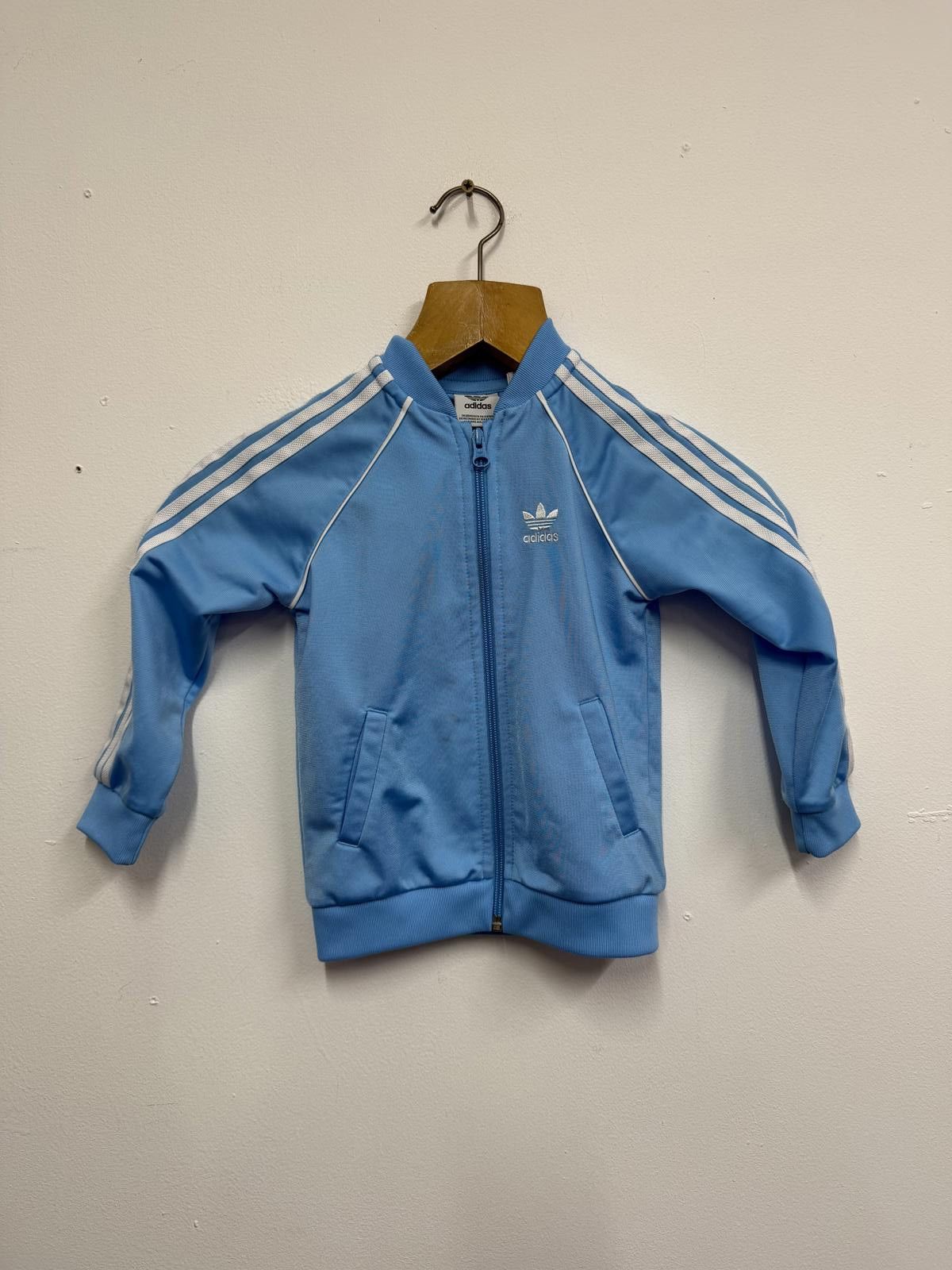 Adidas Adidas Kids Light Blue Track Jacket Size 2-3 Years Size ONE SIZE - 1 Thumbnail