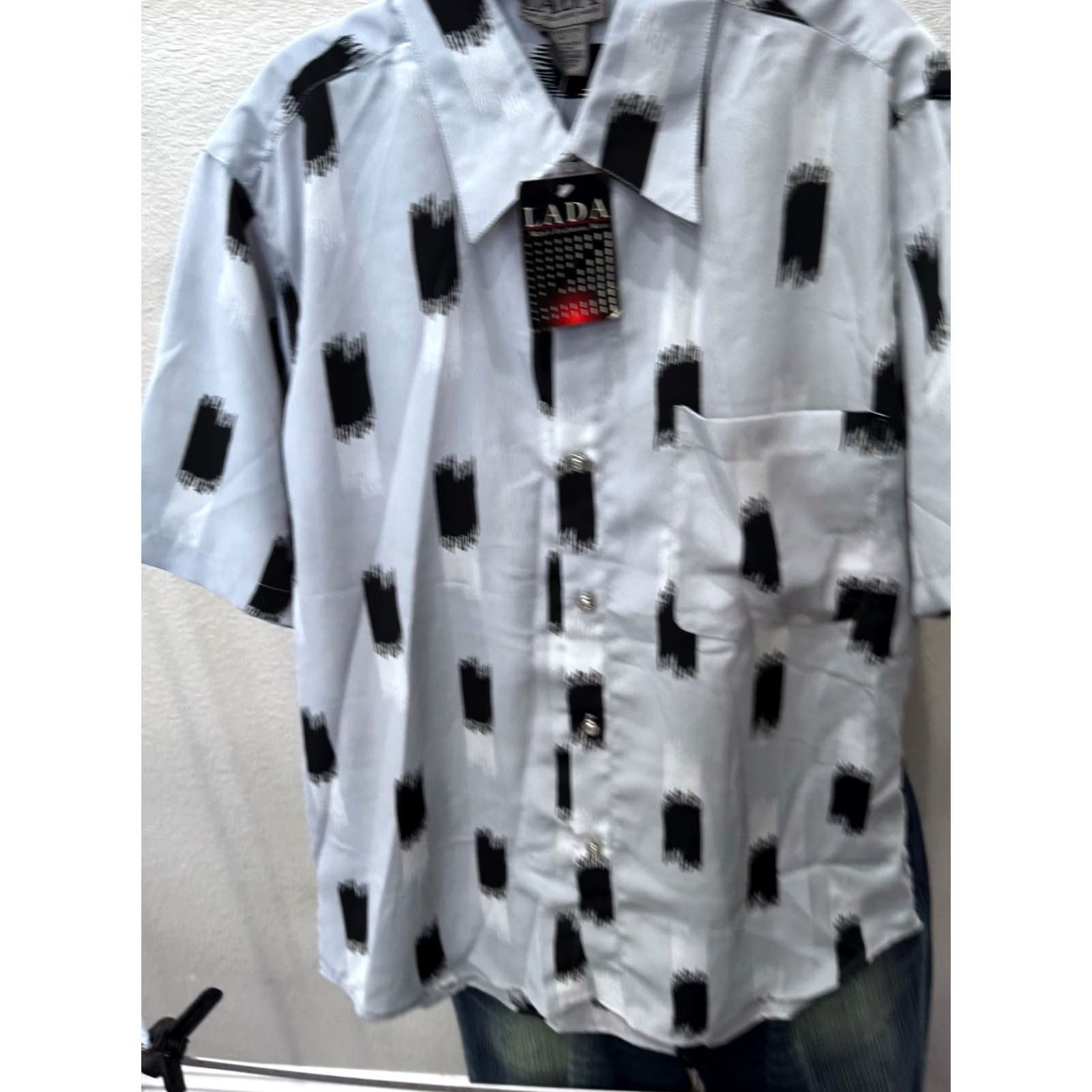 Nique Lava Short Sleeve Button Up Shirt Poly Multicolor Button Up SHIRT M XL Mens Toys? Size US XL / EU 56 / 4 - 3 Thumbnail