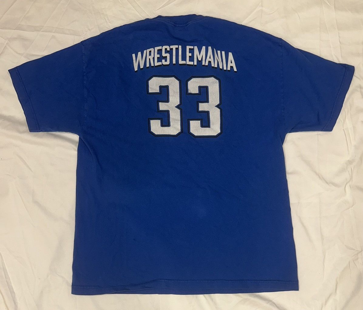 WWE WWE WRESTLE MANIA Orlando 2017 Blue Shirt Sz.XL Size US XL / EU 56 / 4 - 4 Thumbnail