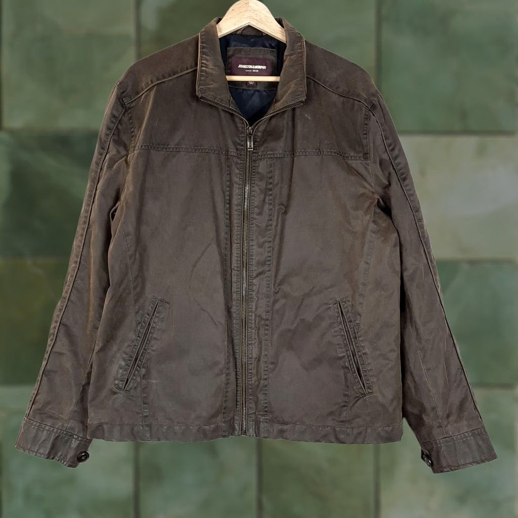 Johnston & Murphy Johnston & Murphy Jacket Mens M Brown Full Zip Lined Collared Windscreen Casual Size US M / EU 48-50 / 2 - 1 Thumbnail
