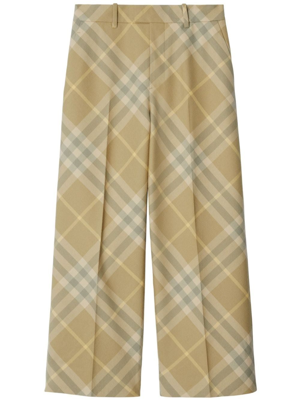 Burberry CHECKED WOOL TROUSERS Size 25" / US 0 / IT 36 - 1 Thumbnail