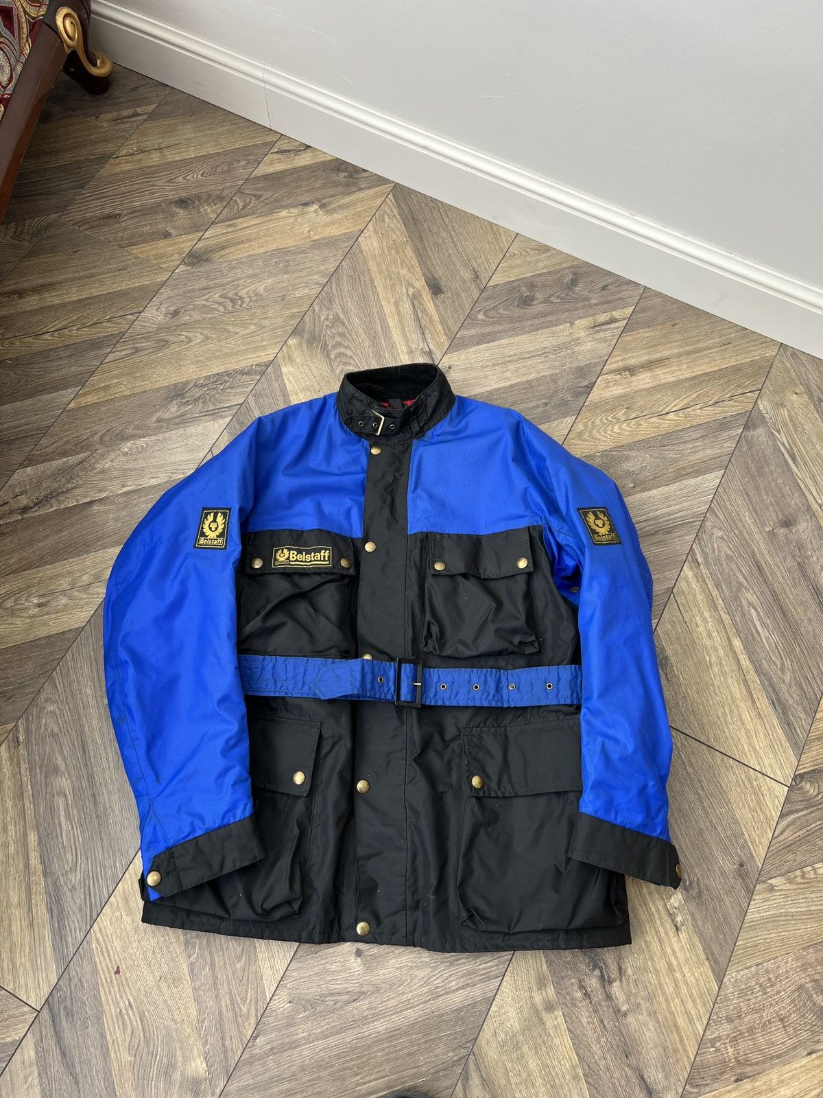 Belstaff × Vintage Vintage Belstaff Nylon Jacket Trialmaster 500 Size US L / EU 52-54 / 3 - 1 Thumbnail