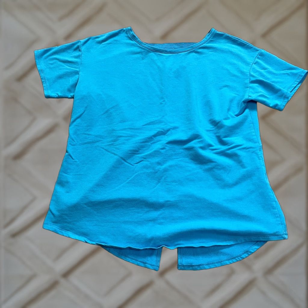 Vintage VINTAGE Chico's Zenergy T-Shirt Women Large Blue Casual Short Sleeve Cotton Modal Spandex 90s Size L / US 10 / IT 46 - 1 Thumbnail