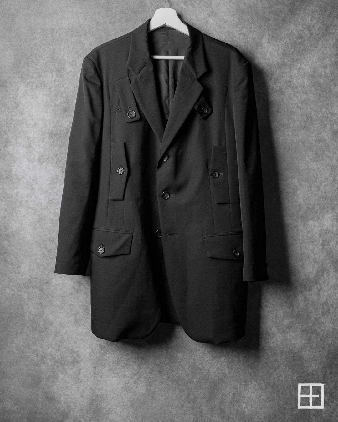 Yohji Yamamoto Yohji Yamamoto Pour Homme SS23 Runway I-SWITCH Blazer Size US L / EU 52-54 / 3 - 2 Thumbnail