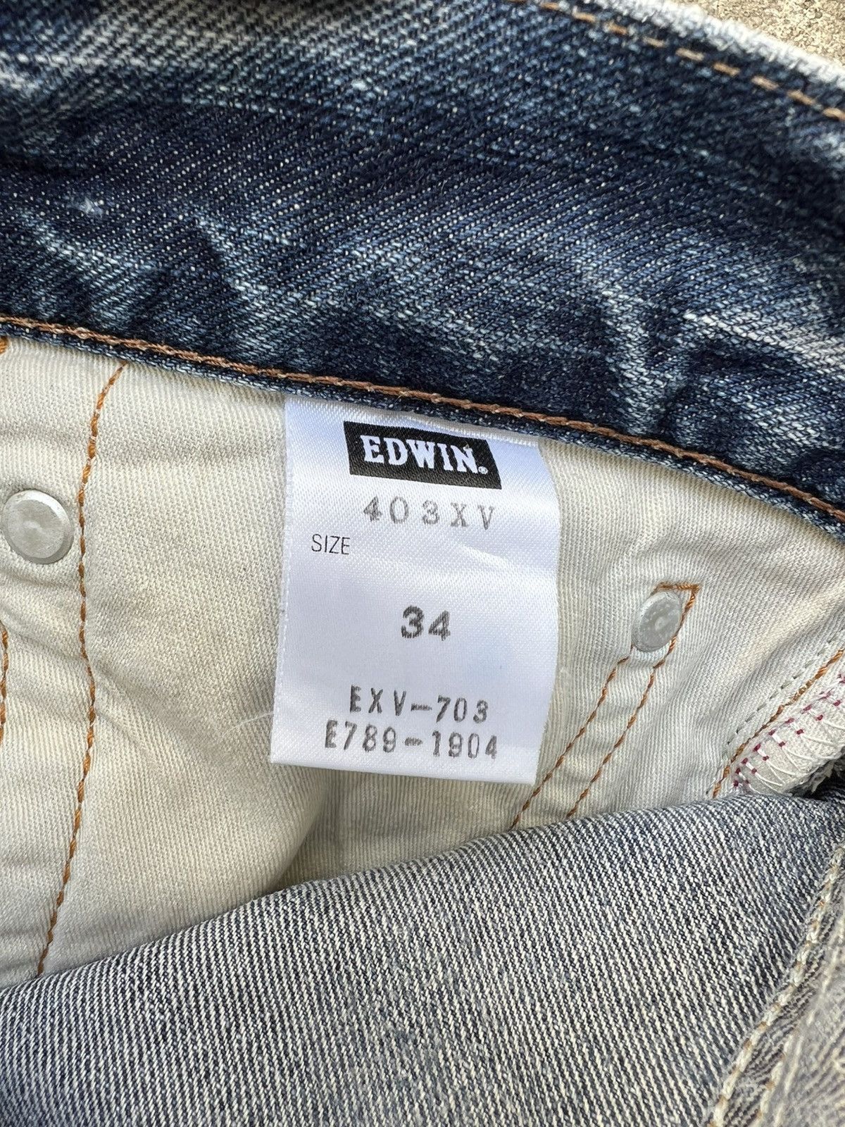 Edwin Edwin Exclusive Vintage Faded Jean #japan Size US 35 - 19 Thumbnail