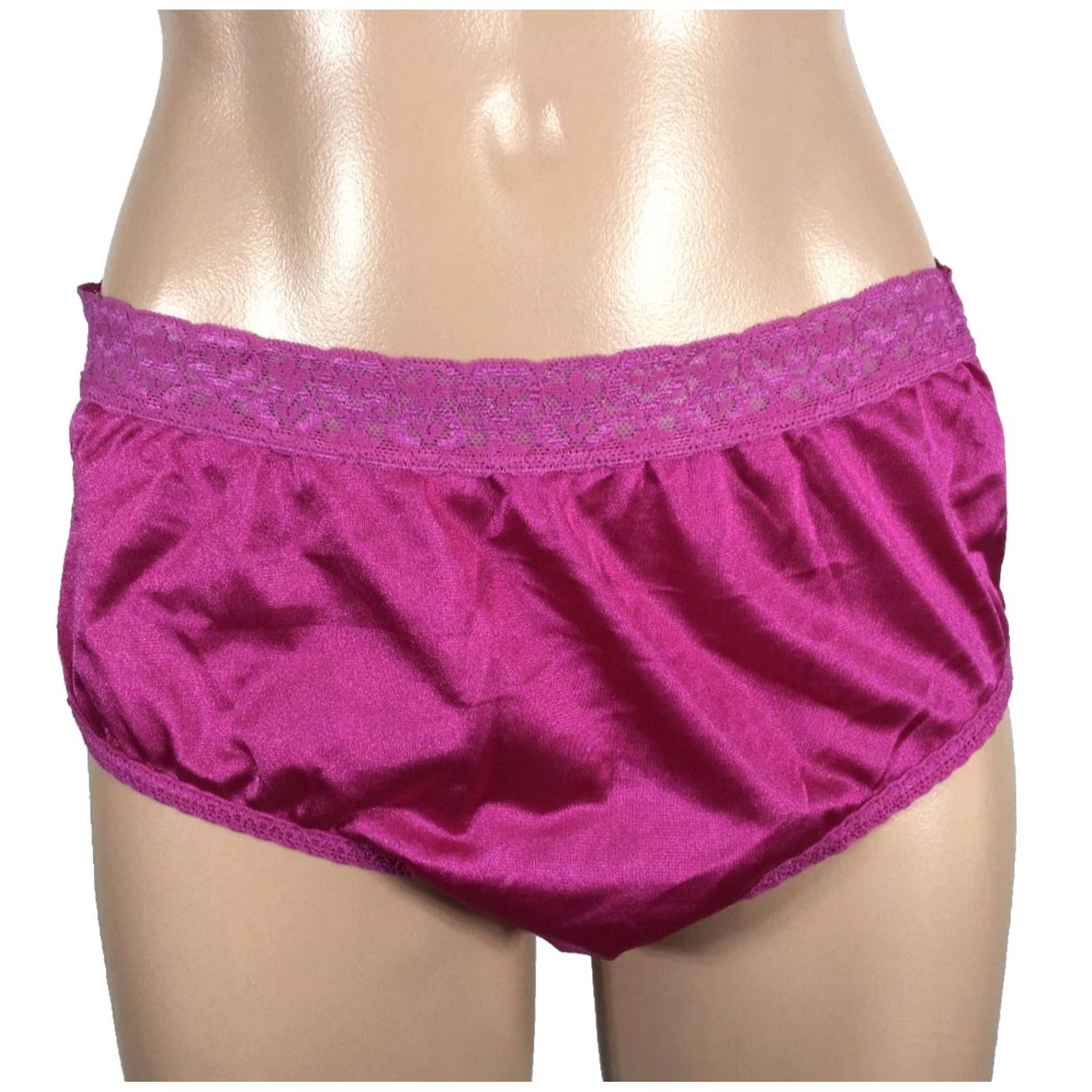 Fruit Of The Loom VTG 1980s Mushroom Gusset Granny Nylons Ladies Pink LACE Sheer Nylon Sock Panties 7 Caribbean Haiti Fruit of the Loom Womens Size 28" / US 6 / IT 42 - 2 Thumbnail