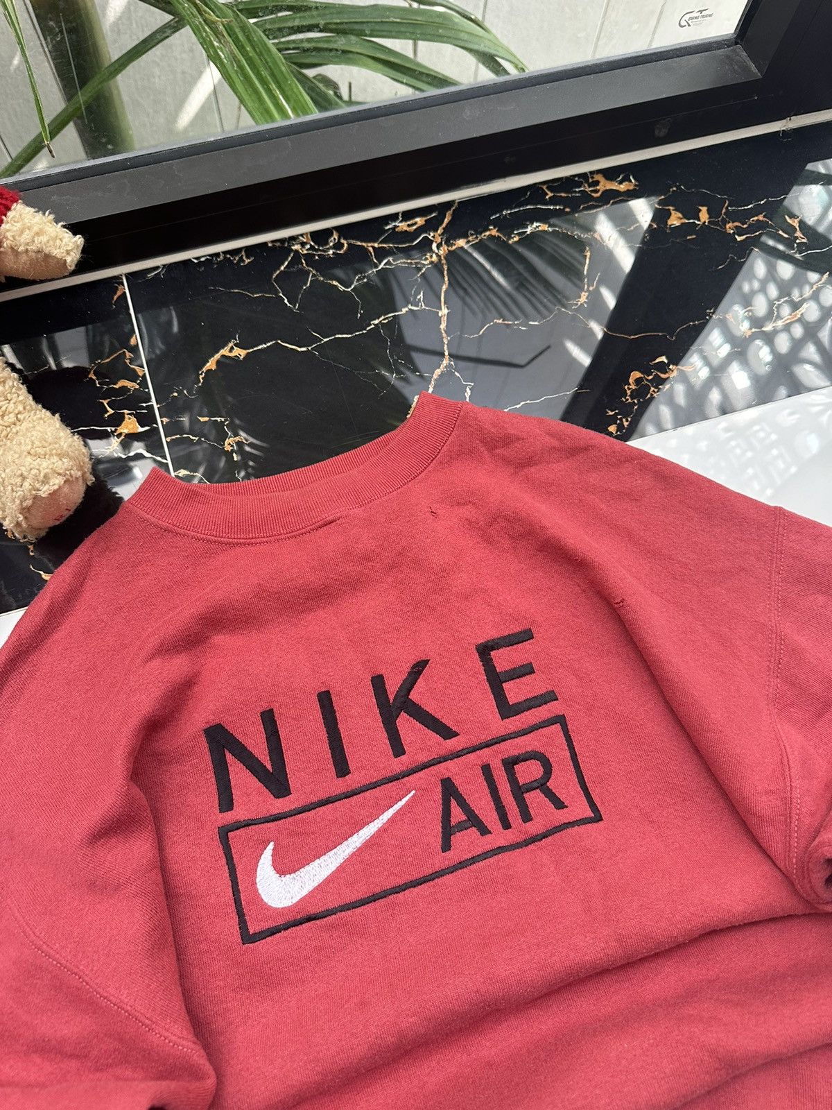Nike × Vintage 90s NIKE AIR VINTAGE BIG LOGO STREETWEAR SWEATSHIRT Size US L / EU 52-54 / 3 - 3 Thumbnail