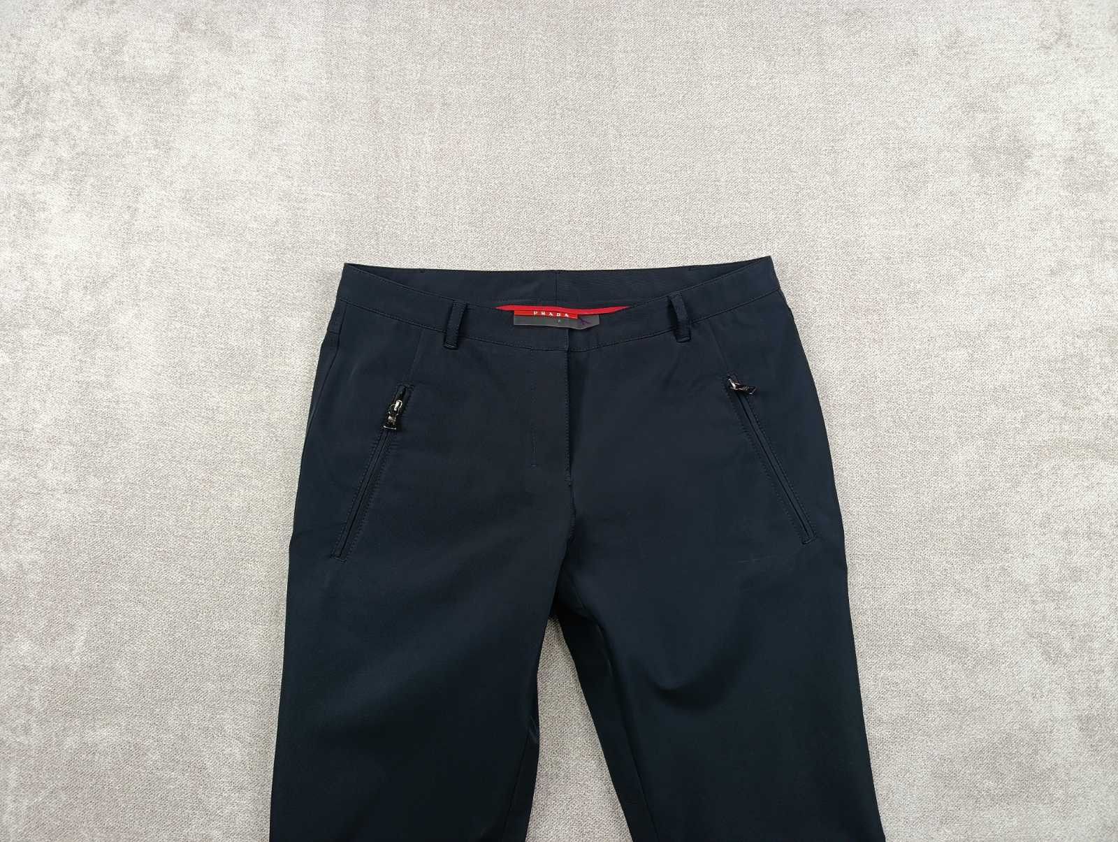 Prada PRADA SPORT VINTAGE WOMENS PANTS TROUSERS BLACK ZIPE SZ 42 Size 28" / US 6 / IT 42 - 4 Thumbnail
