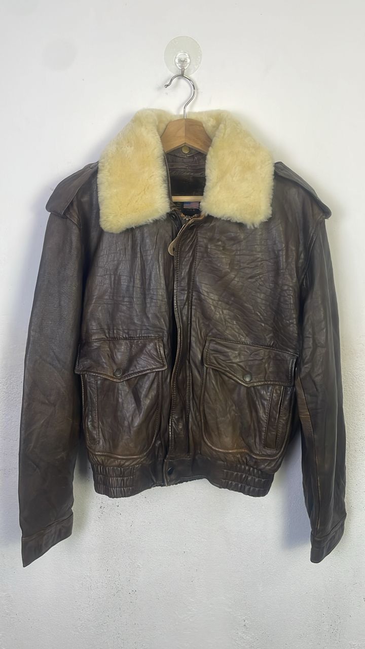 Designer Vintage U.S ARMED FORCES AVIATOR JACKET Size US L / EU 52-54 / 3 - 1 Thumbnail