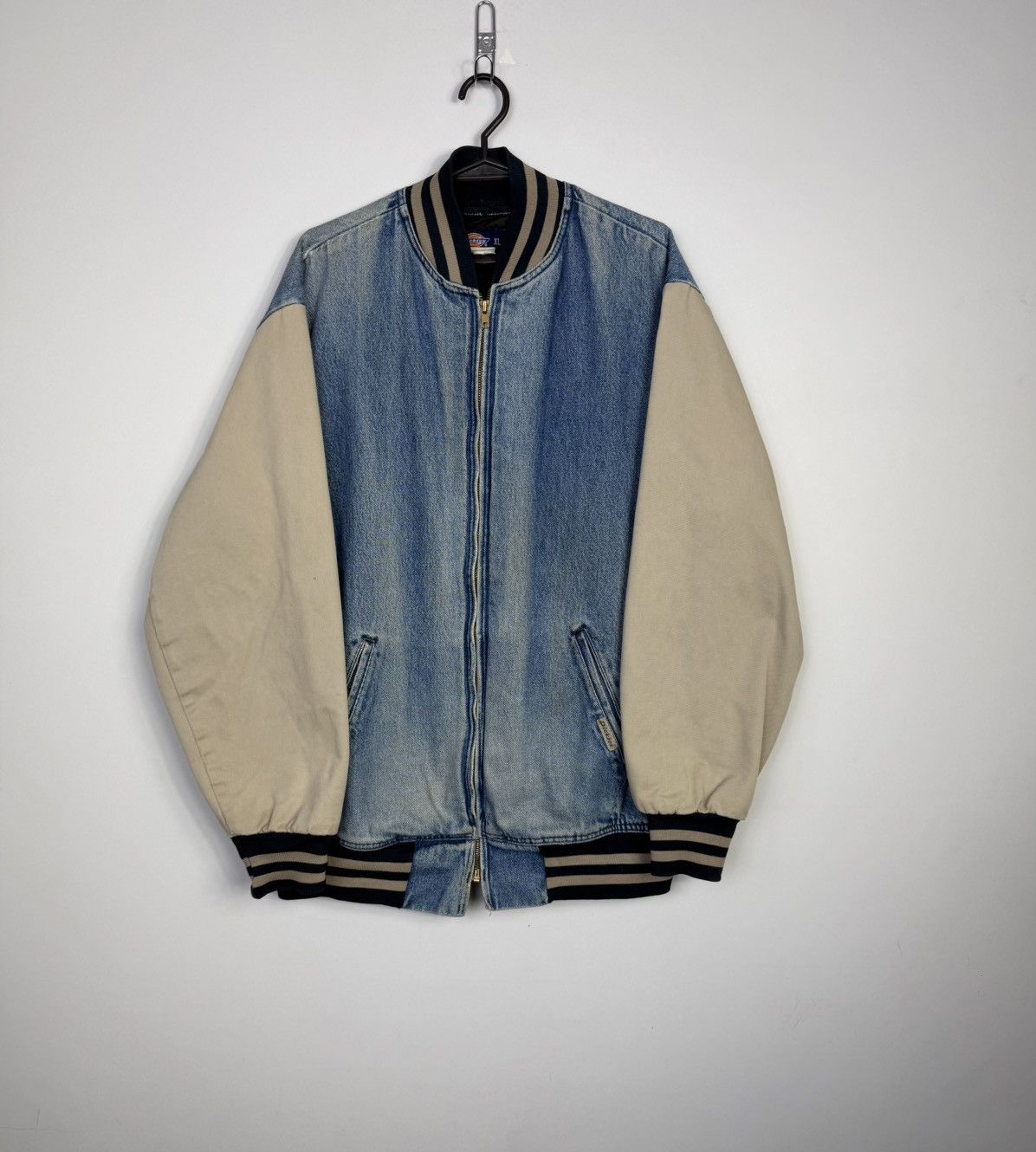 Dickies Varsity Jacket Dickies Vintage 90's Zipped Jeans Jacket Size US XL / EU 56 / 4 - 2 Thumbnail