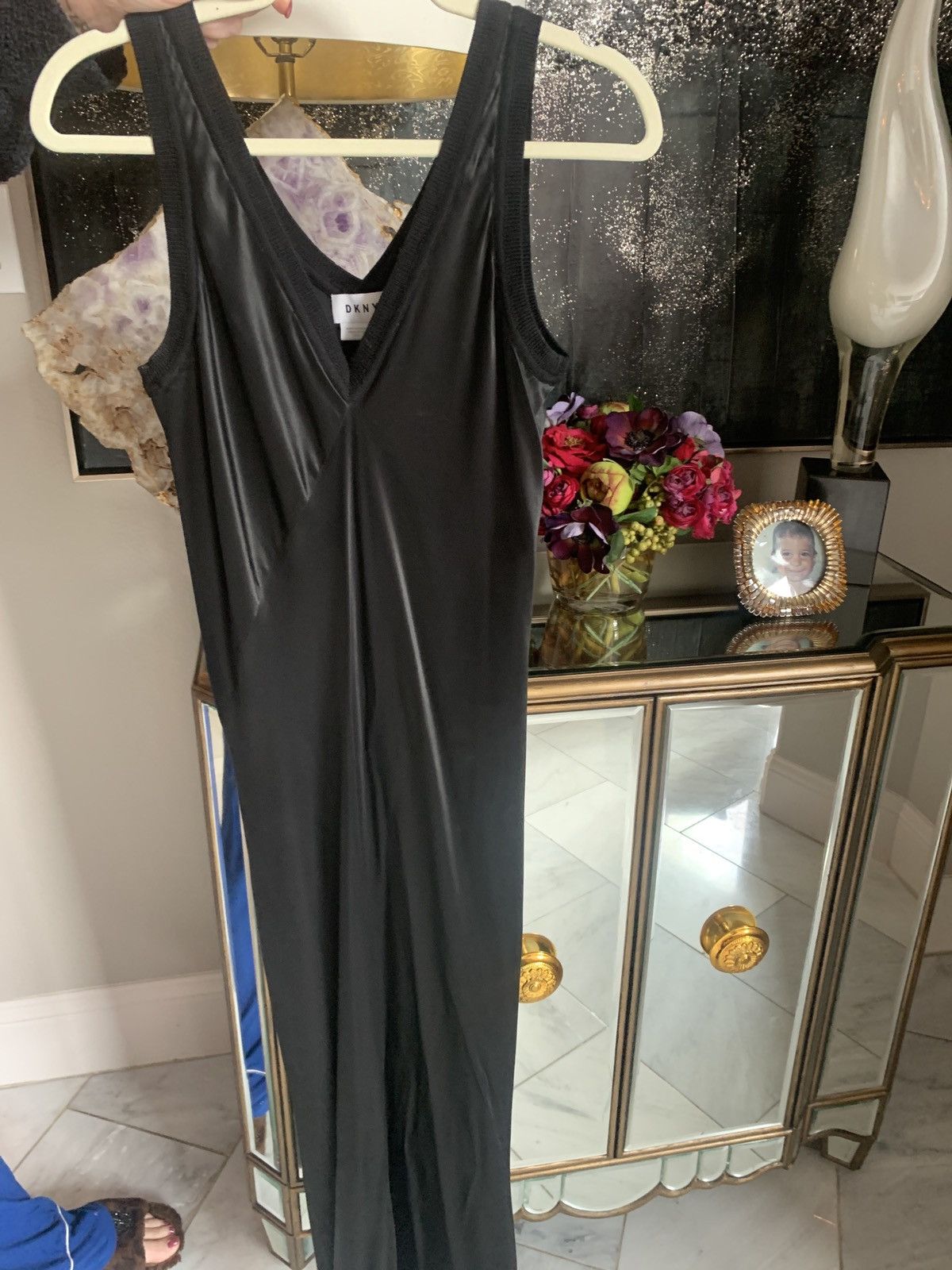 DKNY DKNY black silk midi dress from Neiman Marcus Size M / US 6-8 / IT 42-44 - 4 Thumbnail