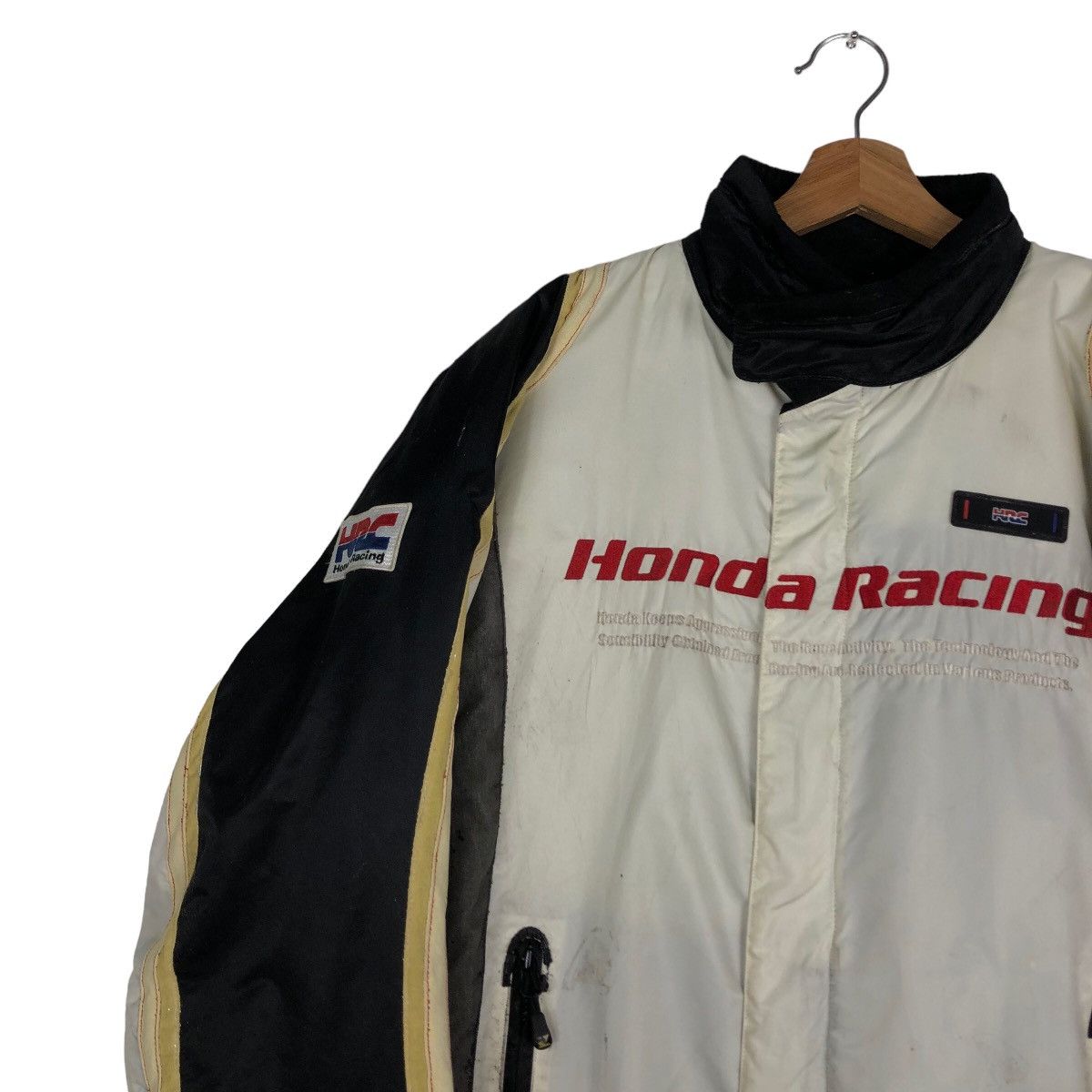 Japanese Brand 🔥Vintage HRC Honda Racing Bomber Biker Jacket Big Logo Size US L / EU 52-54 / 3 - 7 Thumbnail