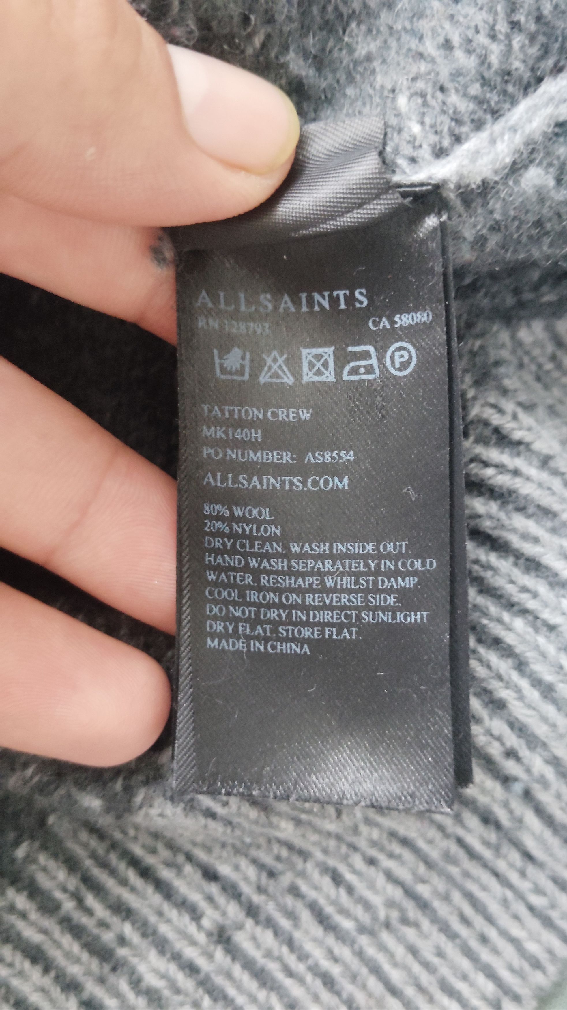 Allsaints ALLSAINTS TATTON CREW Knit sweater Size US L / EU 52-54 / 3 - 4 Thumbnail