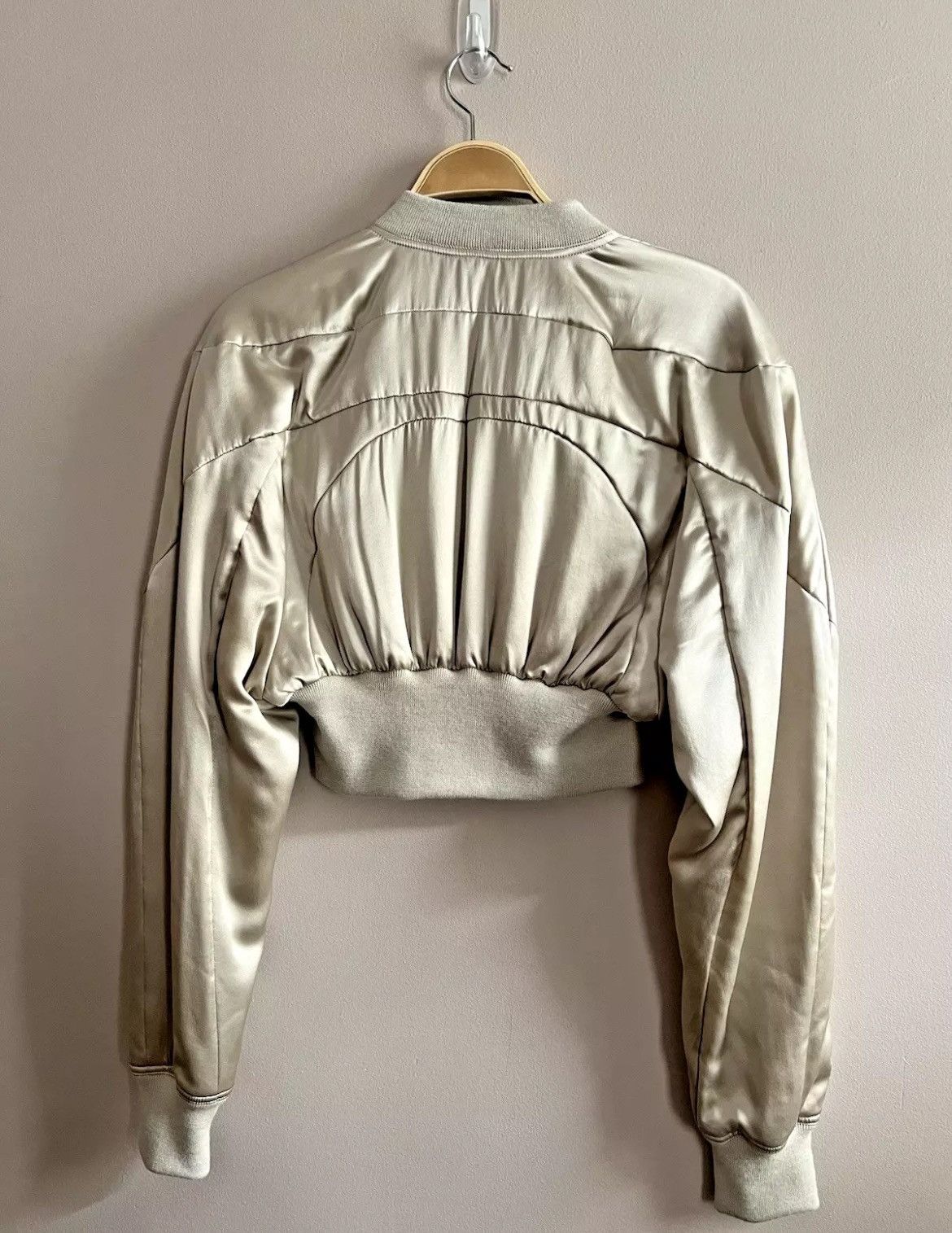 Rick Owens Rick Owens Girdered Silk Flight/Bomber Jacket Size M / US 6-8 / IT 42-44 - 5 Thumbnail