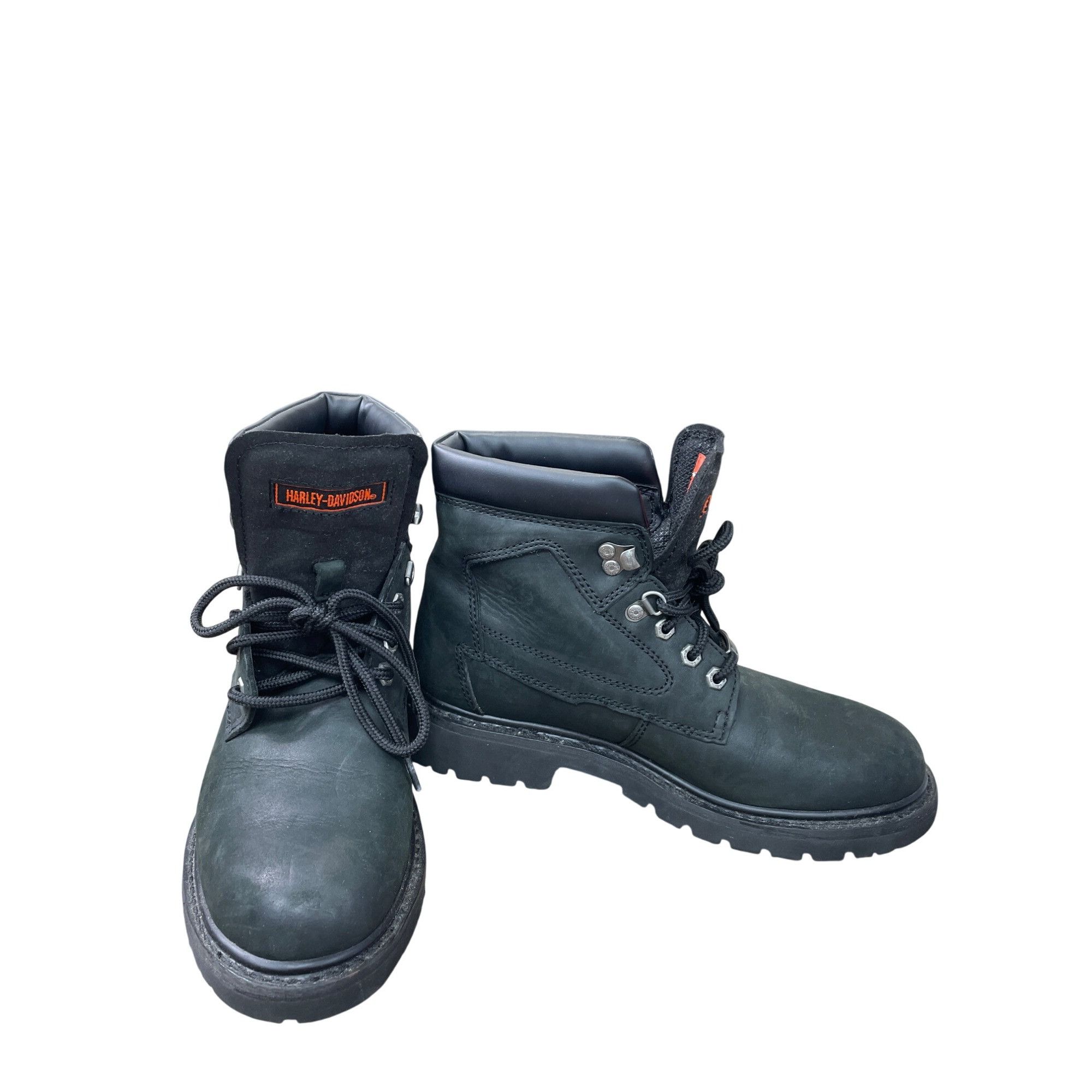 Harley Davidson Harley-Davidson Mens Black Leather Ankle Riding Boots Size 8 Size US 8.5 / EU 41-42 - 1 Thumbnail