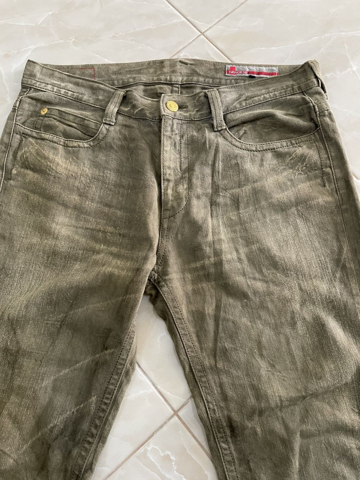 Japanese Brand RARE Genoese Tante Cose Boune A Tutti Faded Jeans Size US 34 / EU 50 - 9 Thumbnail
