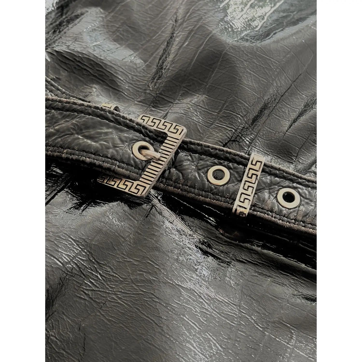 Versace × Vintage Versace Leather Dress FW 1994 Runaway Python Midi Size S / US 4 / IT 40 - 7 Thumbnail