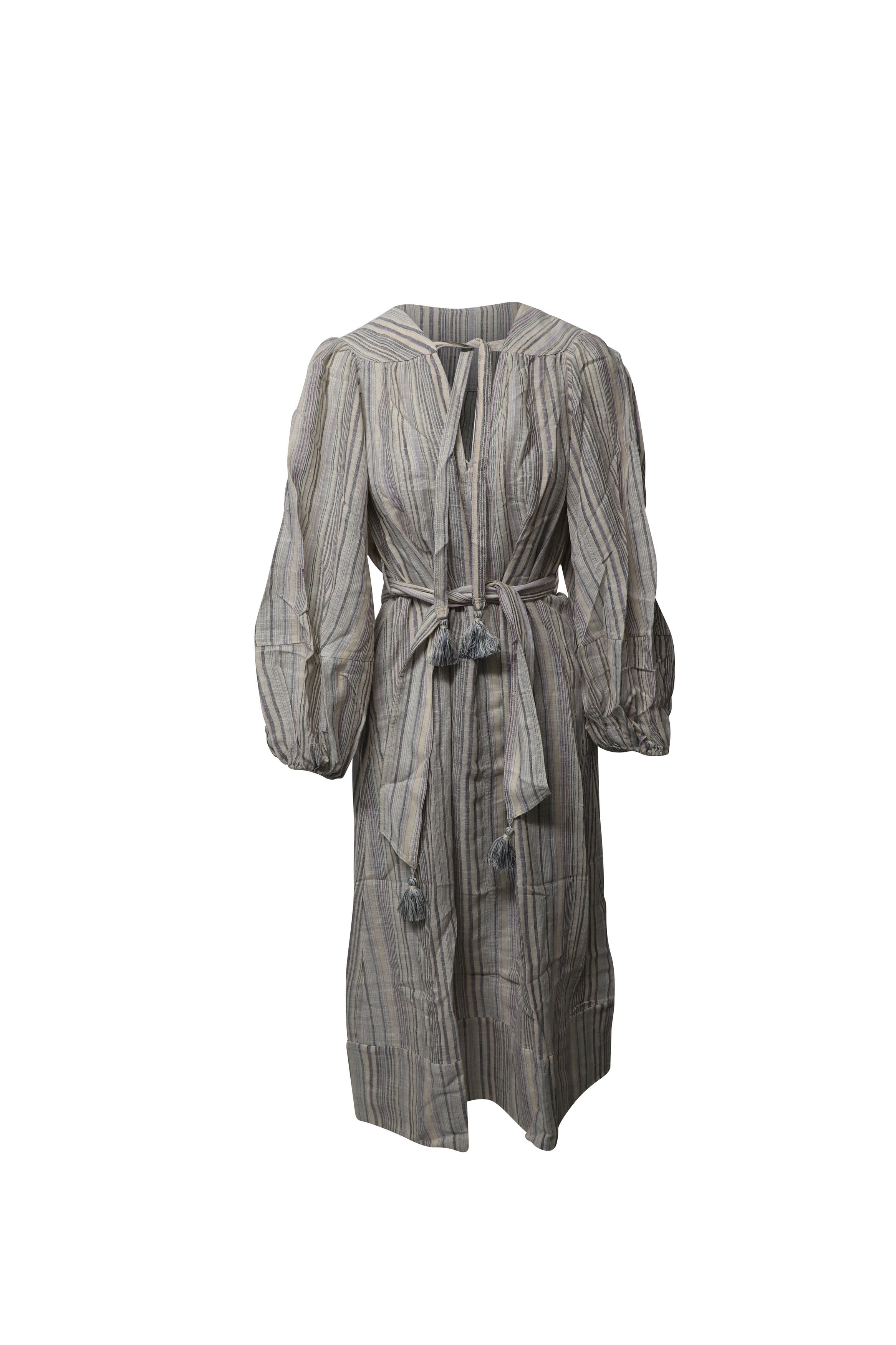 Zimmermann Zimmermann Striped Tunic Long Dress in Multicolor Cotton Size XS / US 0-2 / IT 36-38 - 1 Thumbnail