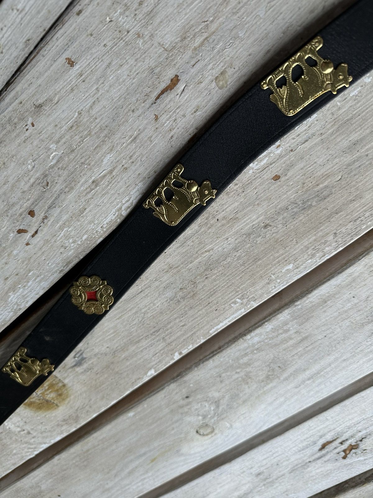 Designer × Vintage ❗️ETRO style Gotic vintage belt OPIUM goth BB simon MONEY Size ONE SIZE - 4 Thumbnail