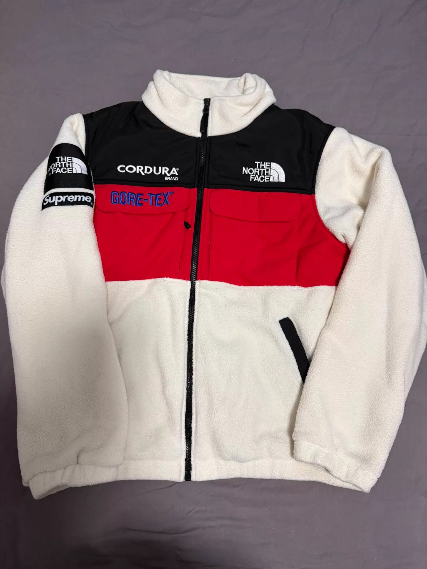 The North Face TNF Expedition Fleece Jacket White M Size US M / EU 48-50 / 2 - 1 Thumbnail