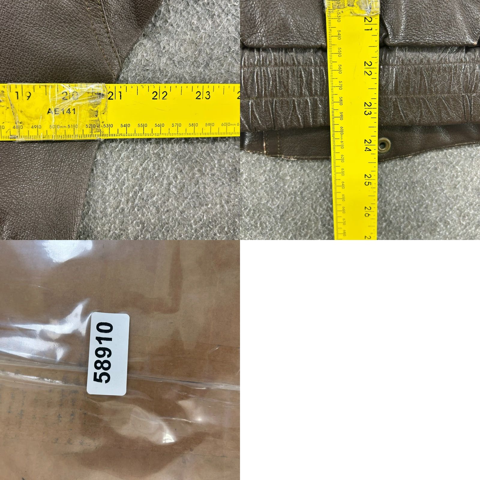 Vintage VINTAGE Leather Jacket Men 36 Bomber Jacket 90s Brown Full Zip Stand-Up Collar Real Leather Mad Max Style Size US XXS / EU 40 - 10 Thumbnail