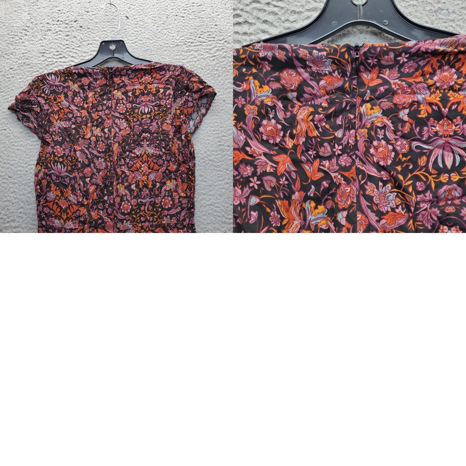 Vintage Kimchi Blue Romper Womens 0 Multi Floral Boho Ruffle Shirt? Size 25" / US 0 / IT 36 - 8 Thumbnail