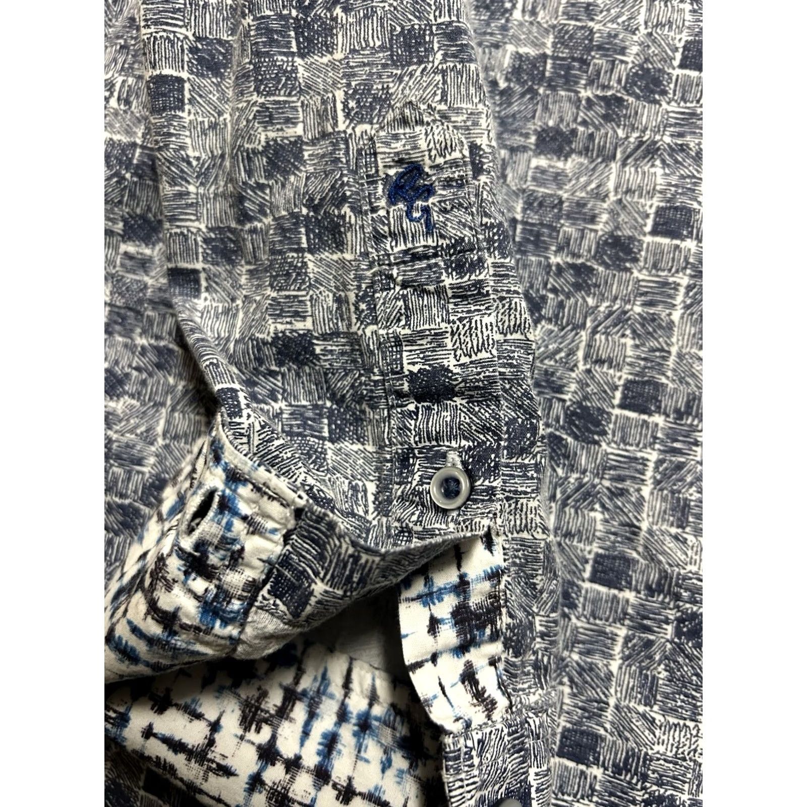 Robert Graham Robert Graham Mens Button Front Long Sleeve Multicolored Shirt L Size US L / EU 52-54 / 3 - 4 Thumbnail
