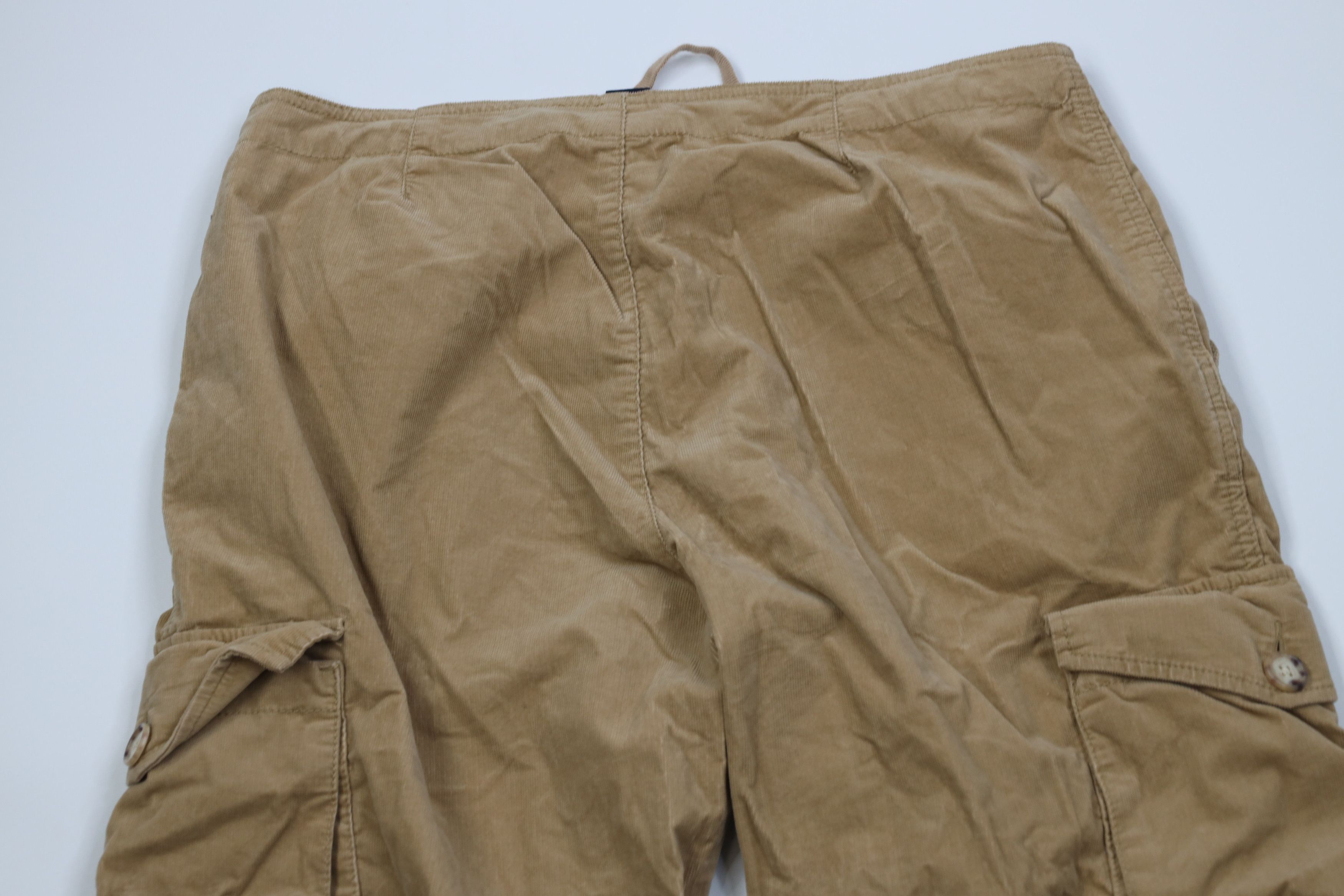 Gap Vintage Y2K Gap Babydoll Corduroy Wide Leg Cargo Pants Brown Size 38" / US 16 / IT 52 - 10 Thumbnail