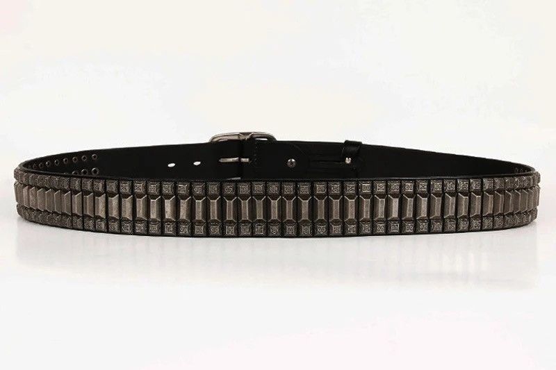 Designer 105cm Cowboy Motorcycle Jeans Heavy Metal Rivet Belts Size ONE SIZE - 6 Thumbnail