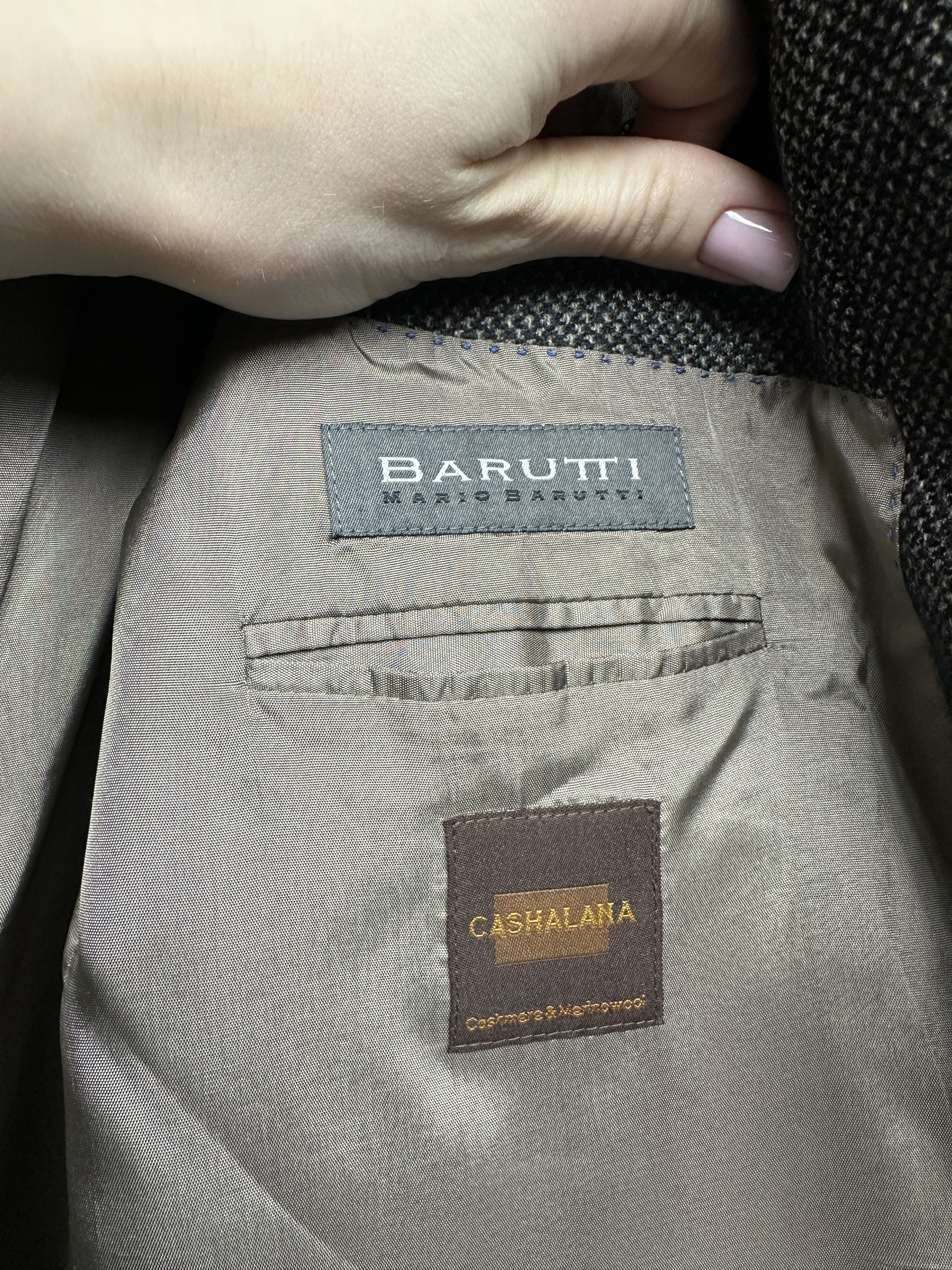 Other Mario Barutti Mens Cashmere Merino Wool Blazer Jacket Size US M / EU 48-50 / 2 - 3 Thumbnail