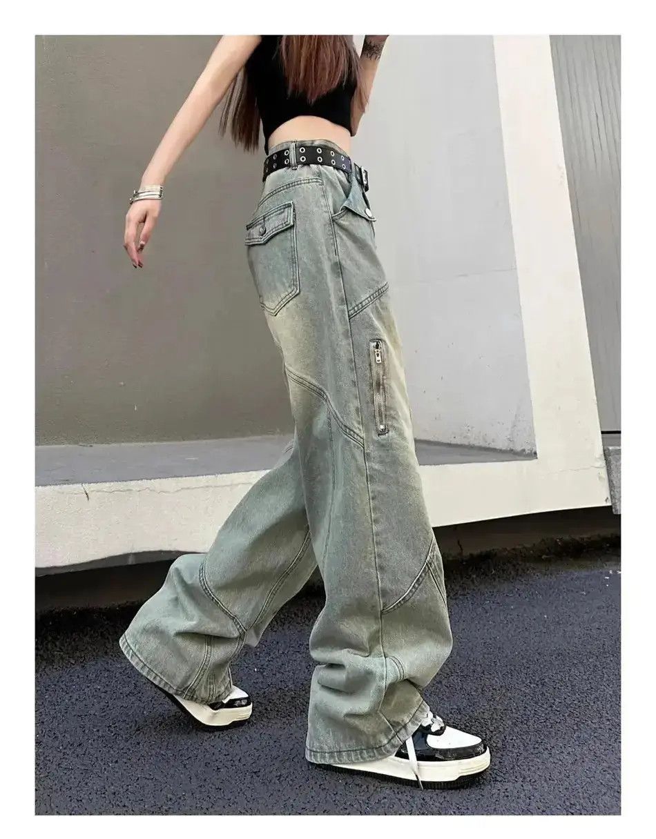 Japanese Brand Retro straight leg loose leg jeans Size US 30 / EU 46 - 5 Thumbnail