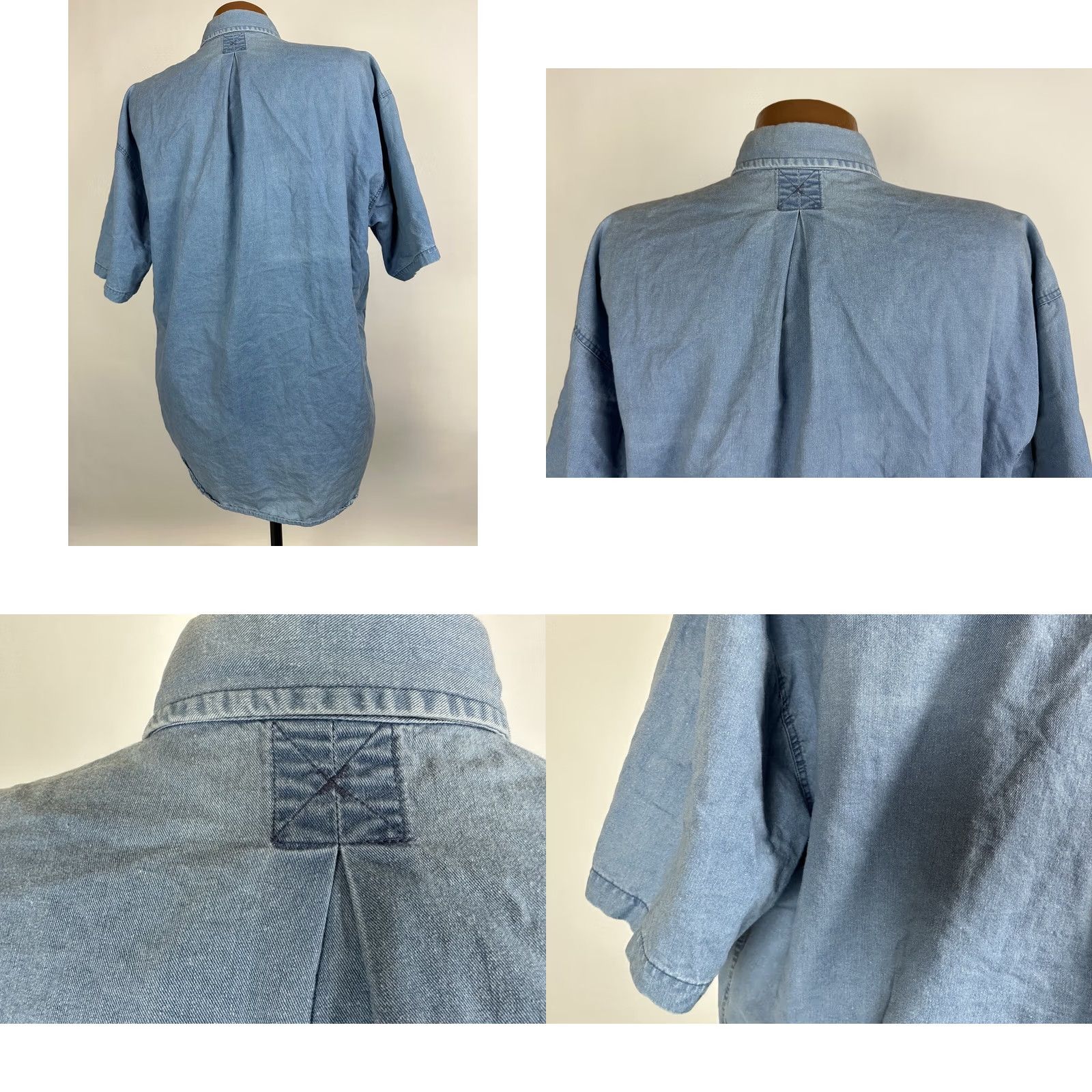 Cutter & Buck VINTAGE 90s Cutter & Buck Shirt Men Large Button Up Faded Blue Casual Outdoors Size US L / EU 52-54 / 3 - 8 Thumbnail