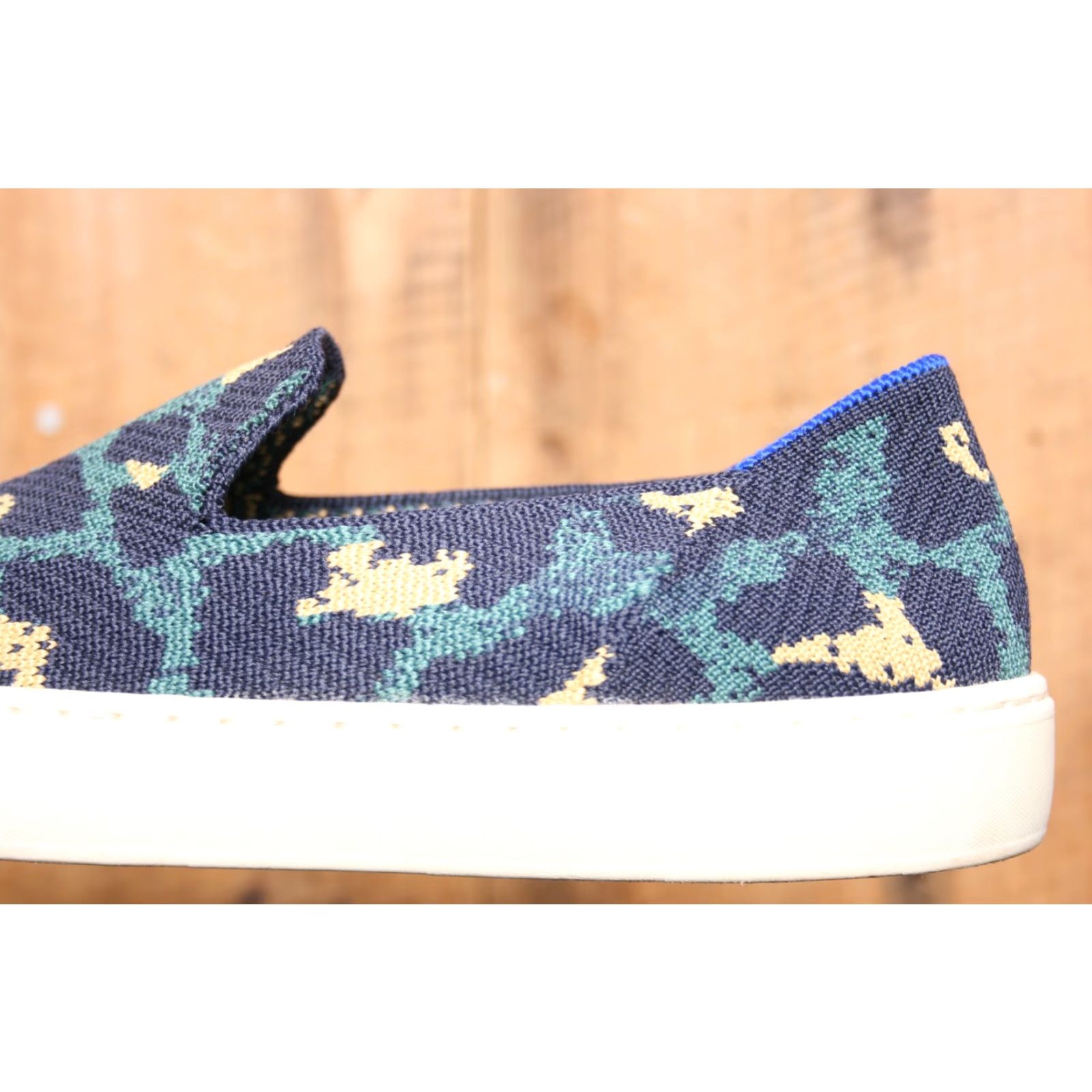 Rothy's ROTHY’S The Slip On Blue Spot Knit Lifestyle Sneakers Sz. 9 Women Multicolor Knit Flat Slip-On Shoes Size US 7 / IT 37 - 7 Thumbnail