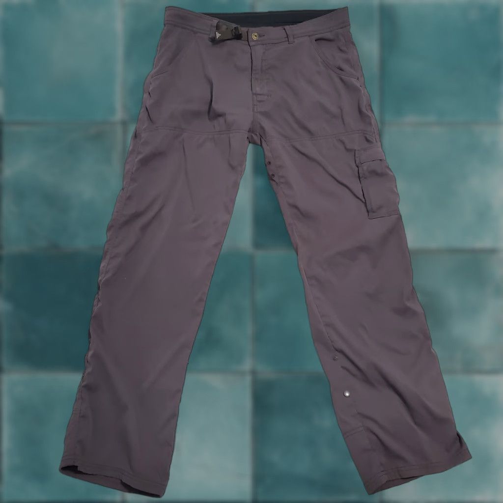 Prana Prana Pants Men LRGx32L Brown Cargo Hiking Lightweight Roll Up Leg Outdoor Size US 33 - 1 Thumbnail