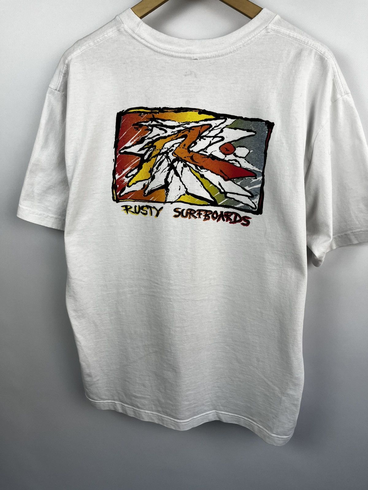 Rusty RUSTY - Mens Splinter T-Shirt - White - Casual Summer Size US L / EU 52-54 / 3 - 2 Thumbnail