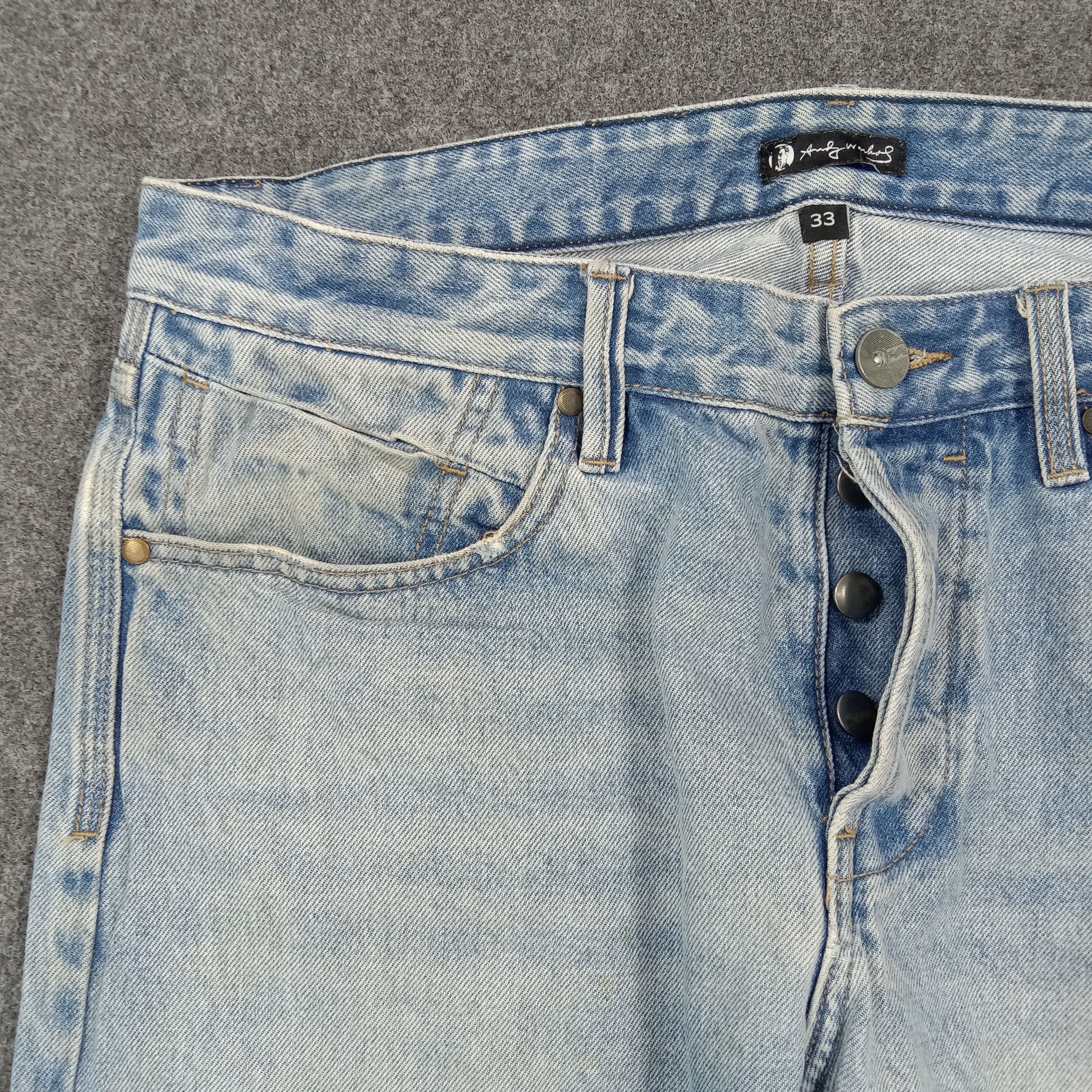 Billabong Vintage Andy Warhol x Billabong Selvedge Denim Jeans C280N9 Size US 35 - 5 Thumbnail