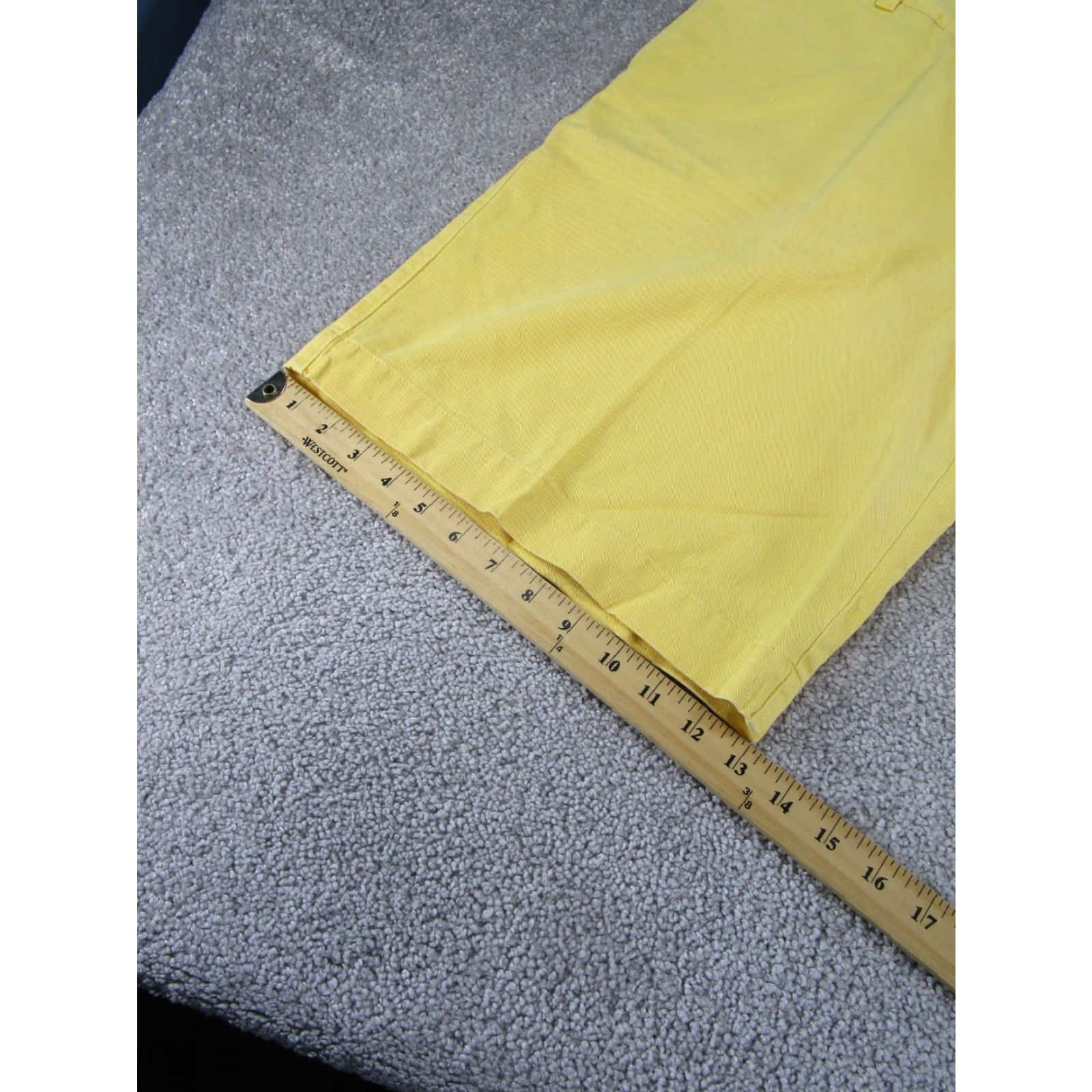 Berle Berle Shorts Mens 38 Yellow Cotton Chinos NEW Size US 38 / EU 54 - 5 Thumbnail