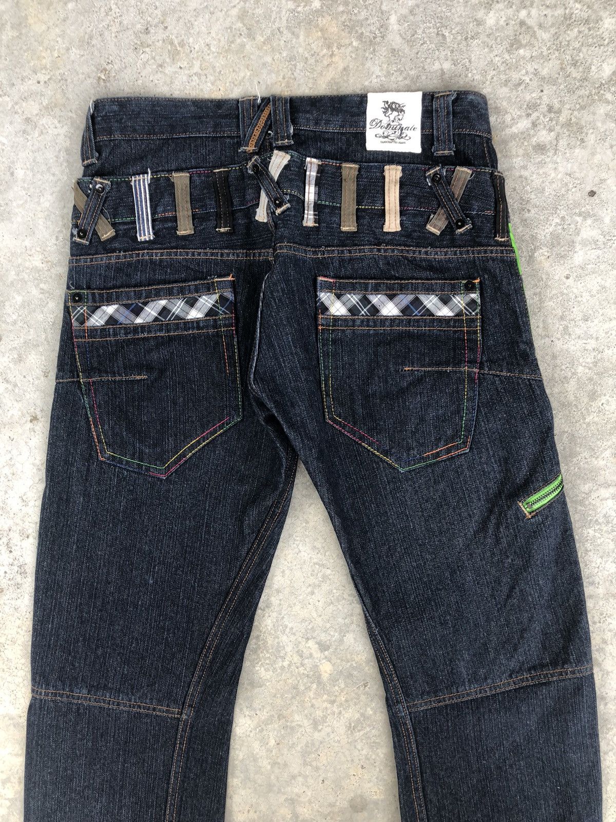 Hysteric Glamour Japanese Dominate Handcrafted Double Waist Distressed Jeans Size US 30 / EU 46 - 10 Thumbnail